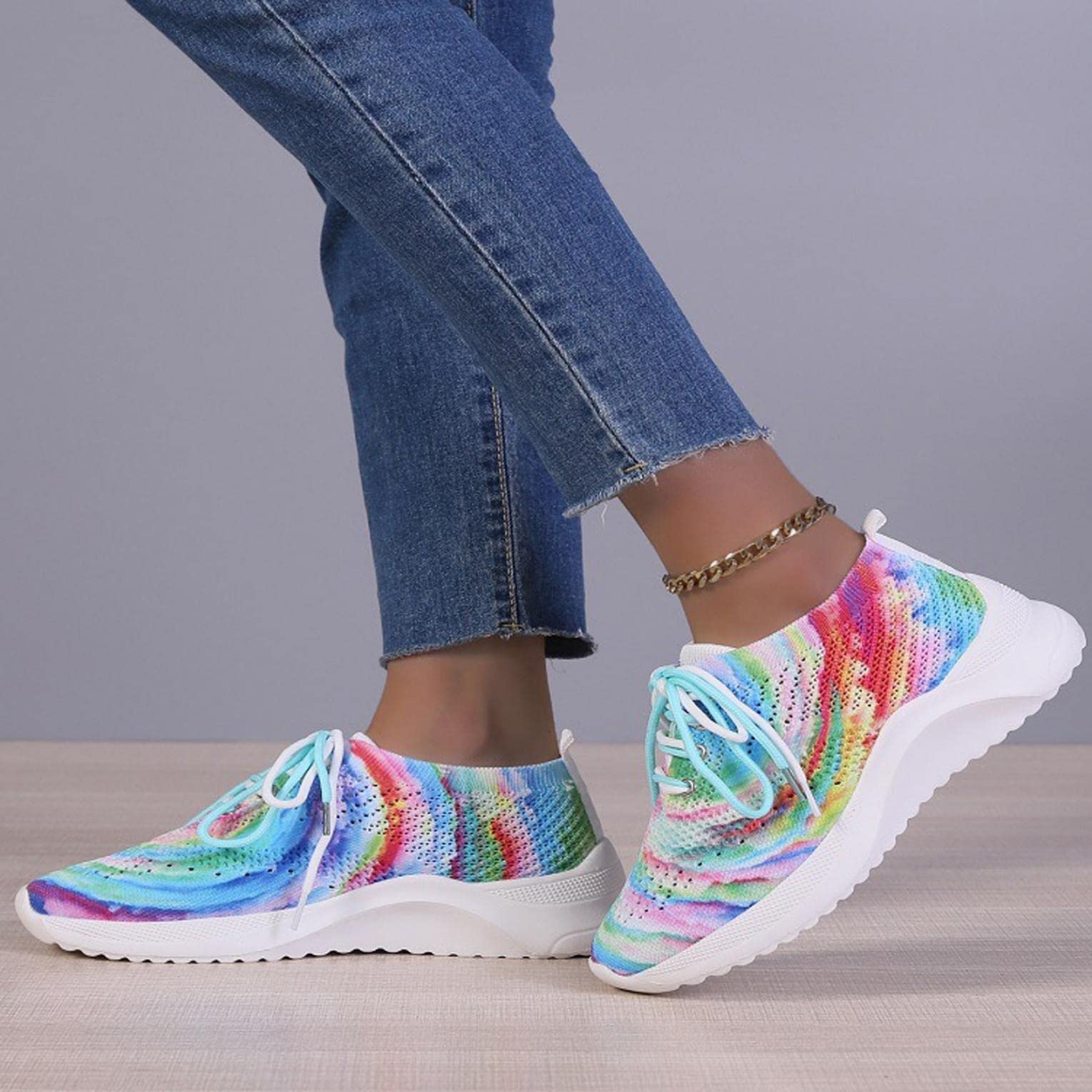ZBYY Women's Breathable Slip-On Tennis Shoes - Lightweight Walking Sneakers for Gym, Workout, Running & Fitness | Perfect for Casual Wear, Sports & Outdoor Activities