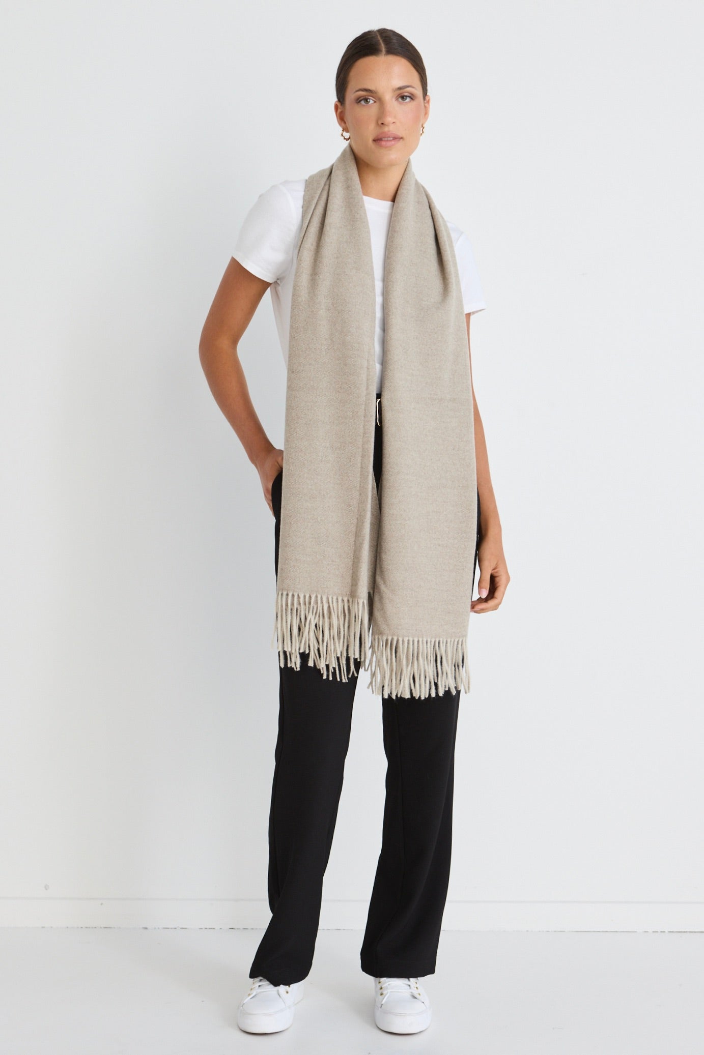 Cozy Winter Scarf for Women & Men - Soft Warm Knit Moss Stitch Fashion Accessory - Perfect for Cold Weather, Outdoor Activities & Holiday Gifts