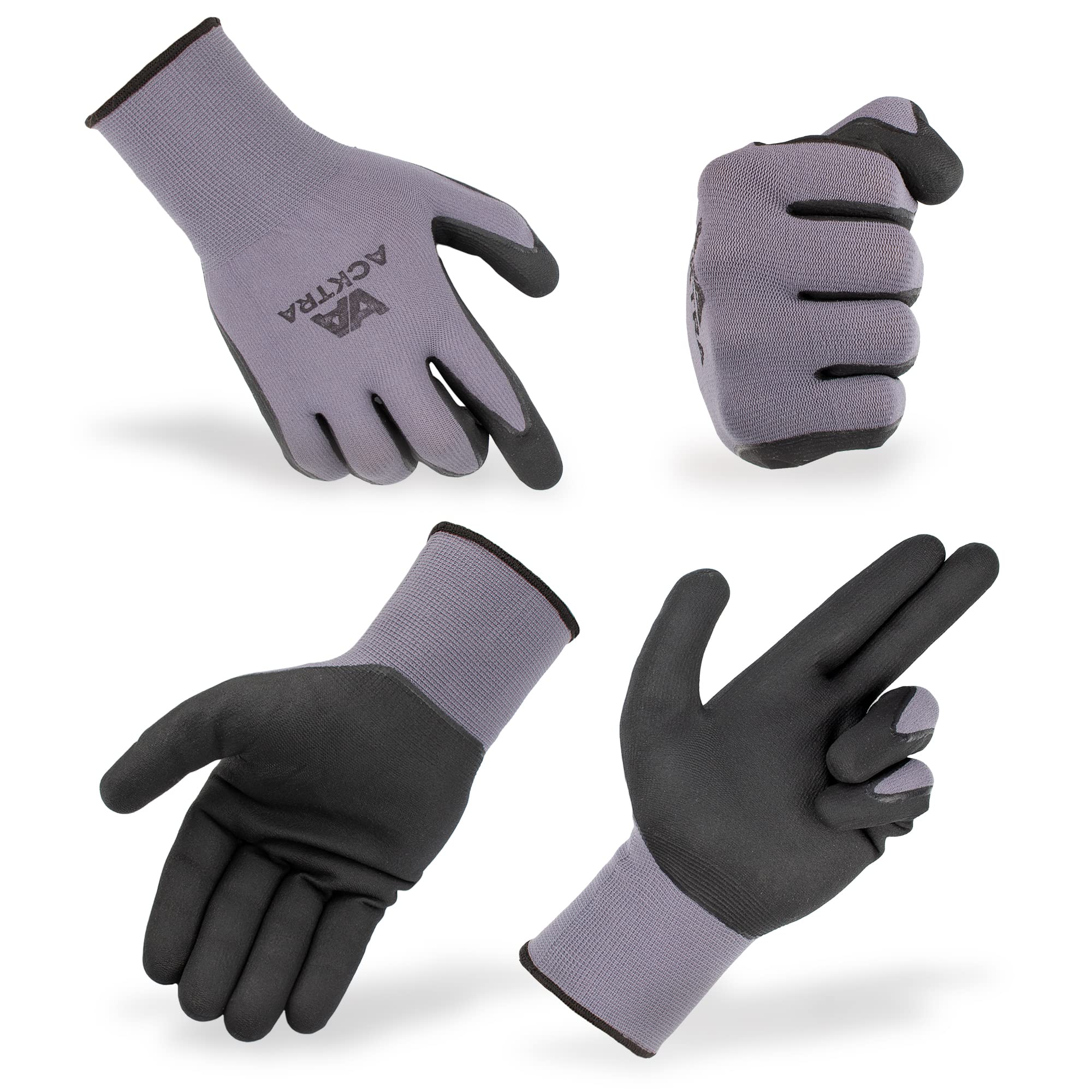 Premium Safety Work Gloves - Seamless Nylon & MicroFoam Coating - WG019 - Ideal for Construction, Warehouse, and DIY Projects