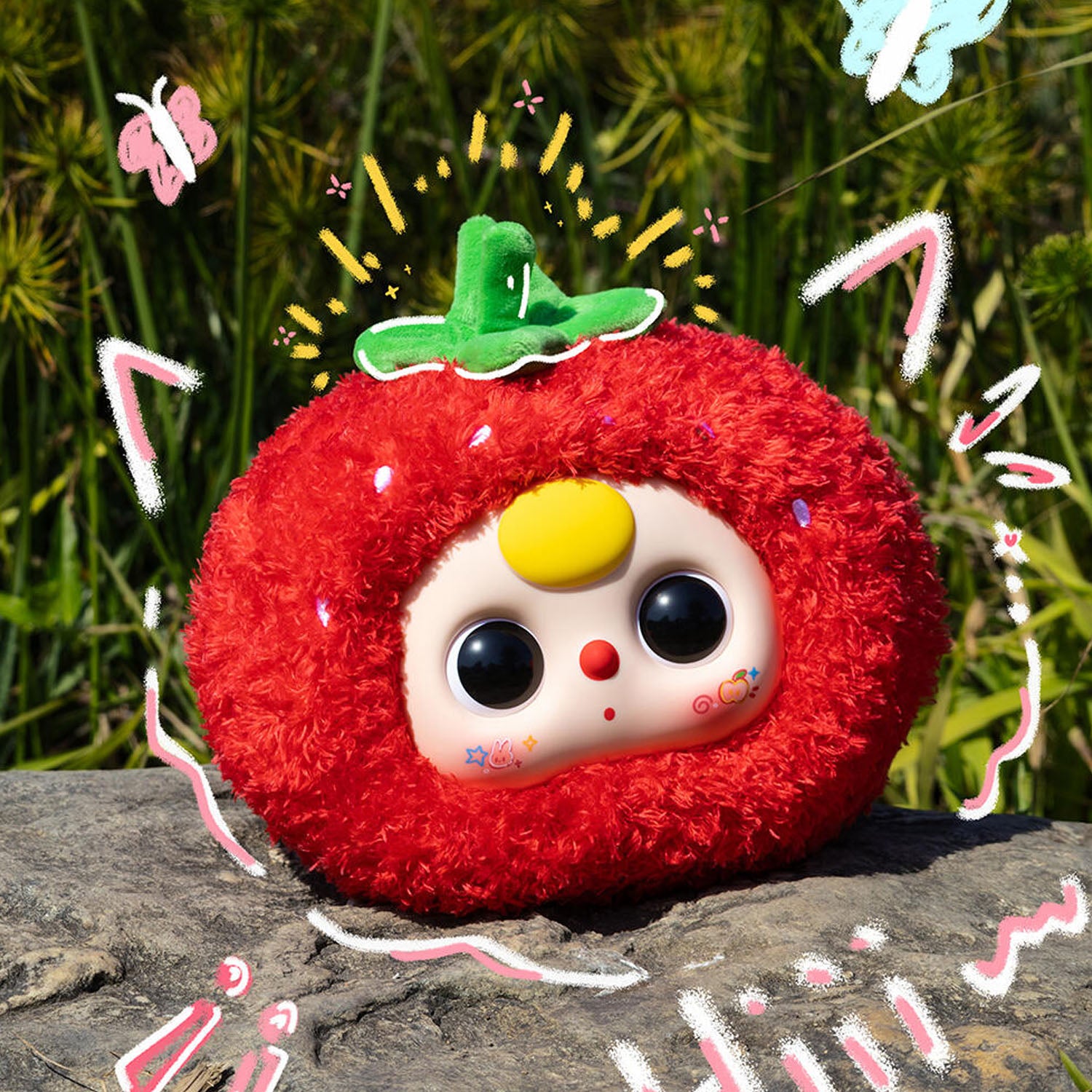 Baby Three V2 Fruit Zipper Plush Toy Blind Box Collection - Cute Kawaii Stuffed Animals for Kids' Surprise Gifts & Party Favors (Perfect for Birthday Parties, School Rewards & Collectible Display)