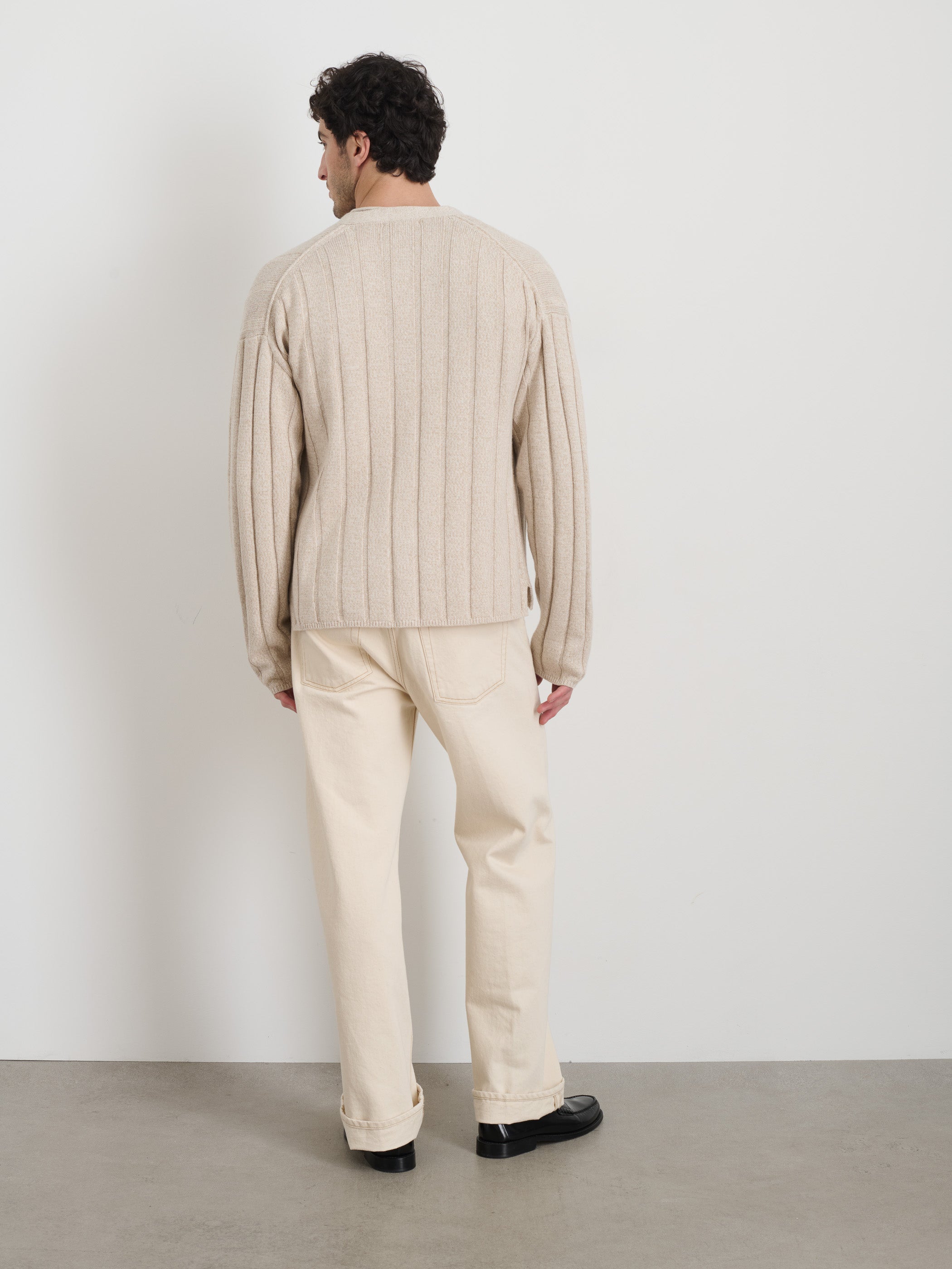 James Cardigan - Soft Cotton Linen Knit Sweater for Men | Cozy Fall & Winter Layering Essential