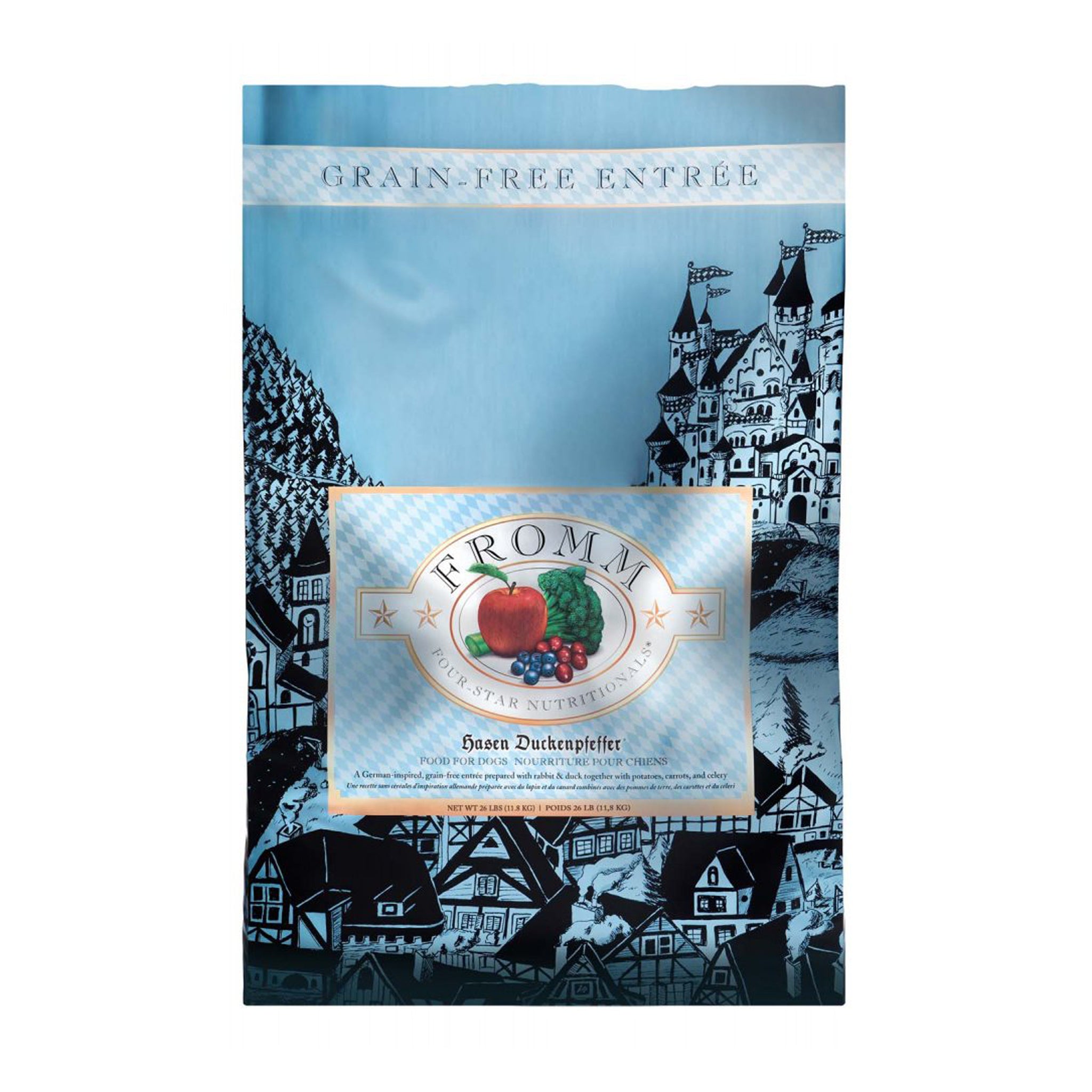 Fromm Hasen Duckenpfeffer Recipe - Premium Grain-Free Dog Food for Small Breeds - Perfect for Sensitive Stomachs & Allergies - Ideal for Daily Meals & Special Occasions