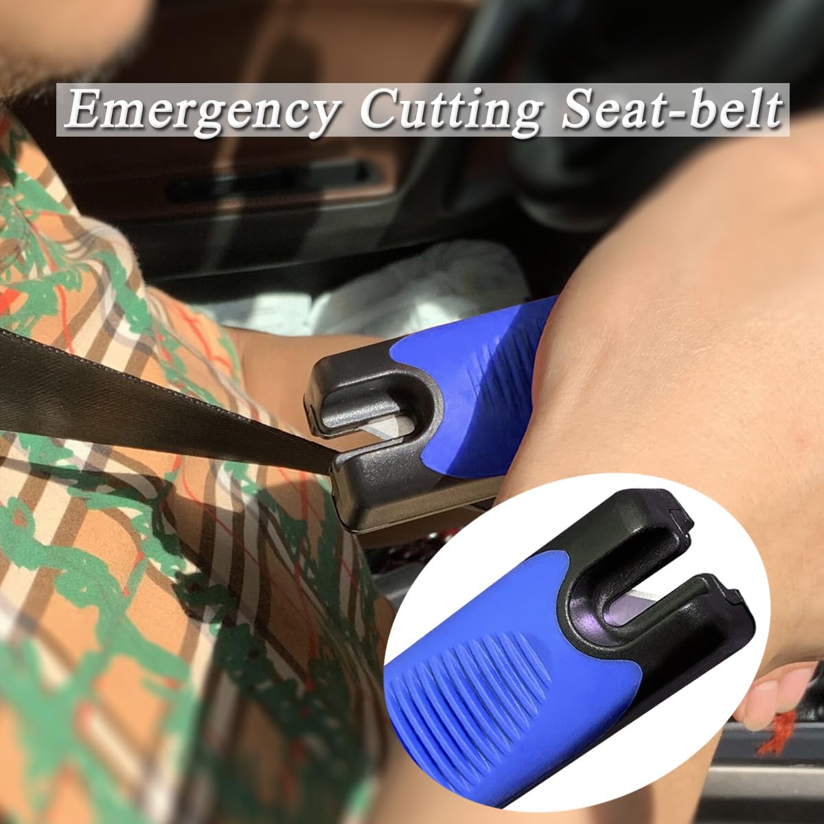 Foldable Car Door Handle for Elderly - Adjustable Standing Aid (2-Pack, Blue) - Safe Car Assist for Drivers & Seniors