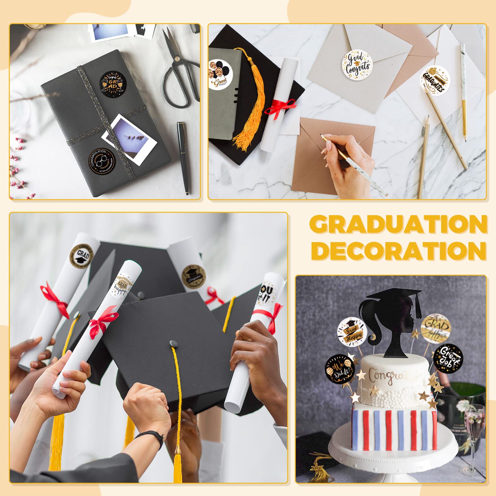 Kesote 24 Pack Graduation Party Favors 2025 - Grad Cap Candy Boxes for Chocolate Gifts & Goody Bags, Perfect for High School/College Graduation Celebrations, Commencement Ceremonies & Senior Party Supplies