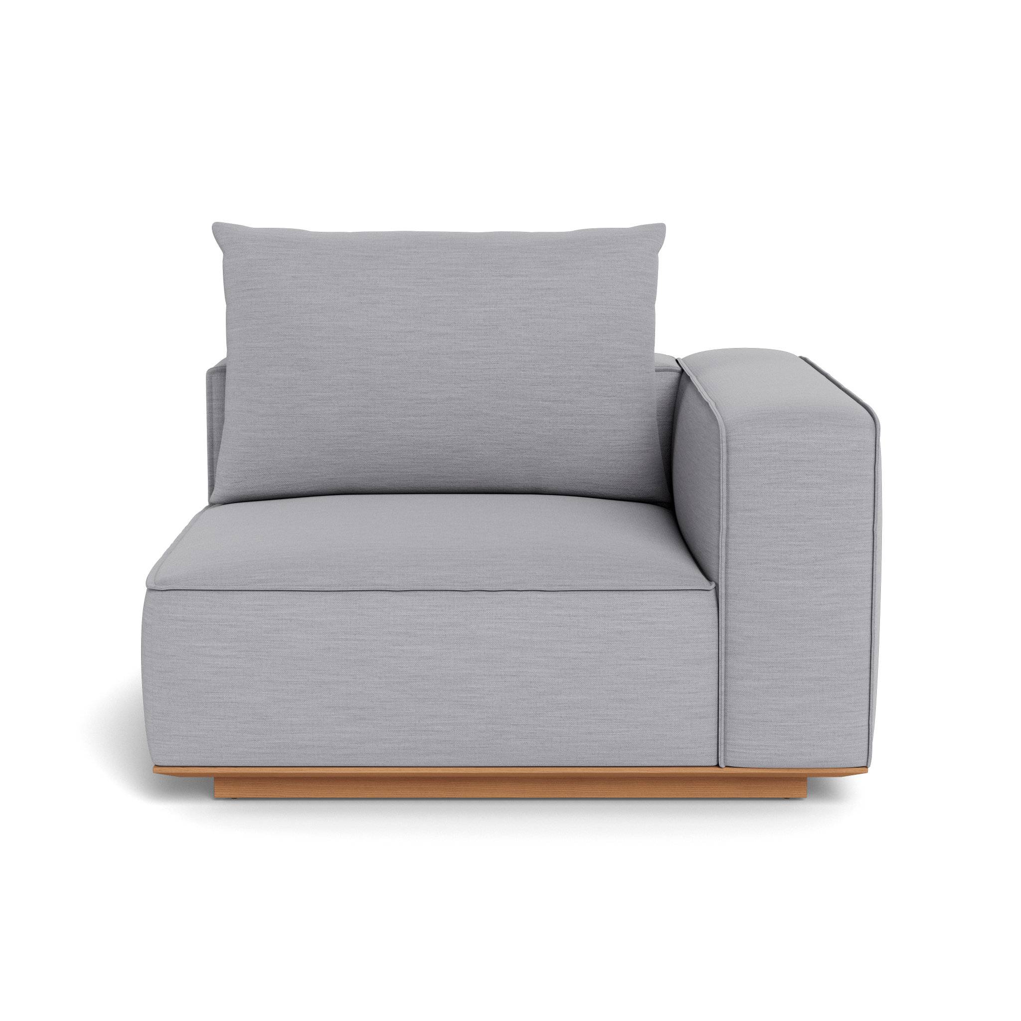 Santorini Outdoor Corner Right Sectional Sofa Set - Modern Patio Furniture for Garden, Backyard, and Poolside Relaxation