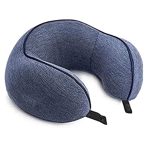 Everlasting Comfort Memory Foam Travel Pillow - Best Neck Support for Airplane, Car & Office Use - Ergonomic Travel Neck Pillow for Long Flights & Road Trips