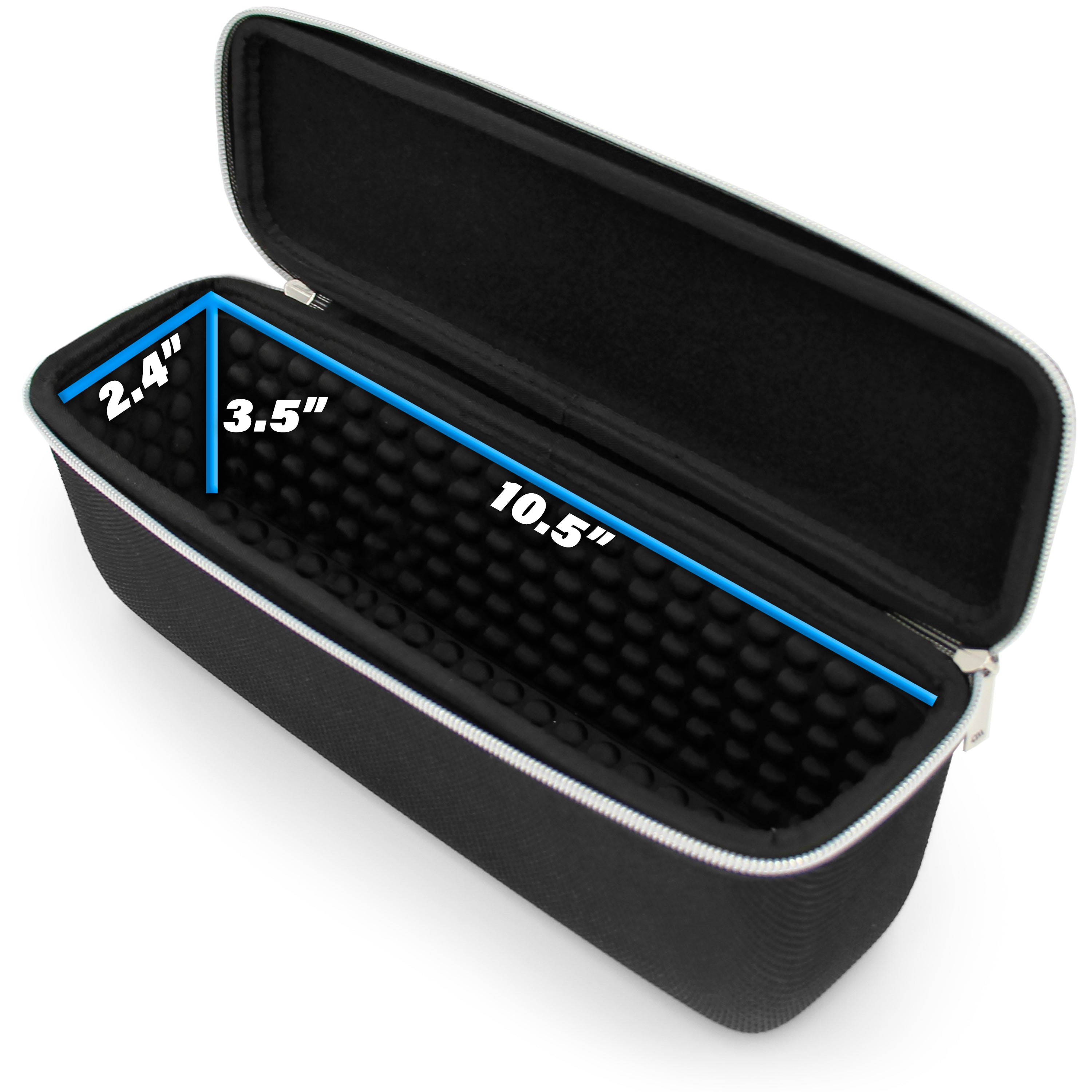 CASEMATIX Wireless Microphone Case - Compatible with 11 Wireless Mic Systems, Holds 2 Handheld Microphones, Durable Black Storage Case - Perfect for Live Performances, Studio Recording & Travel Protection