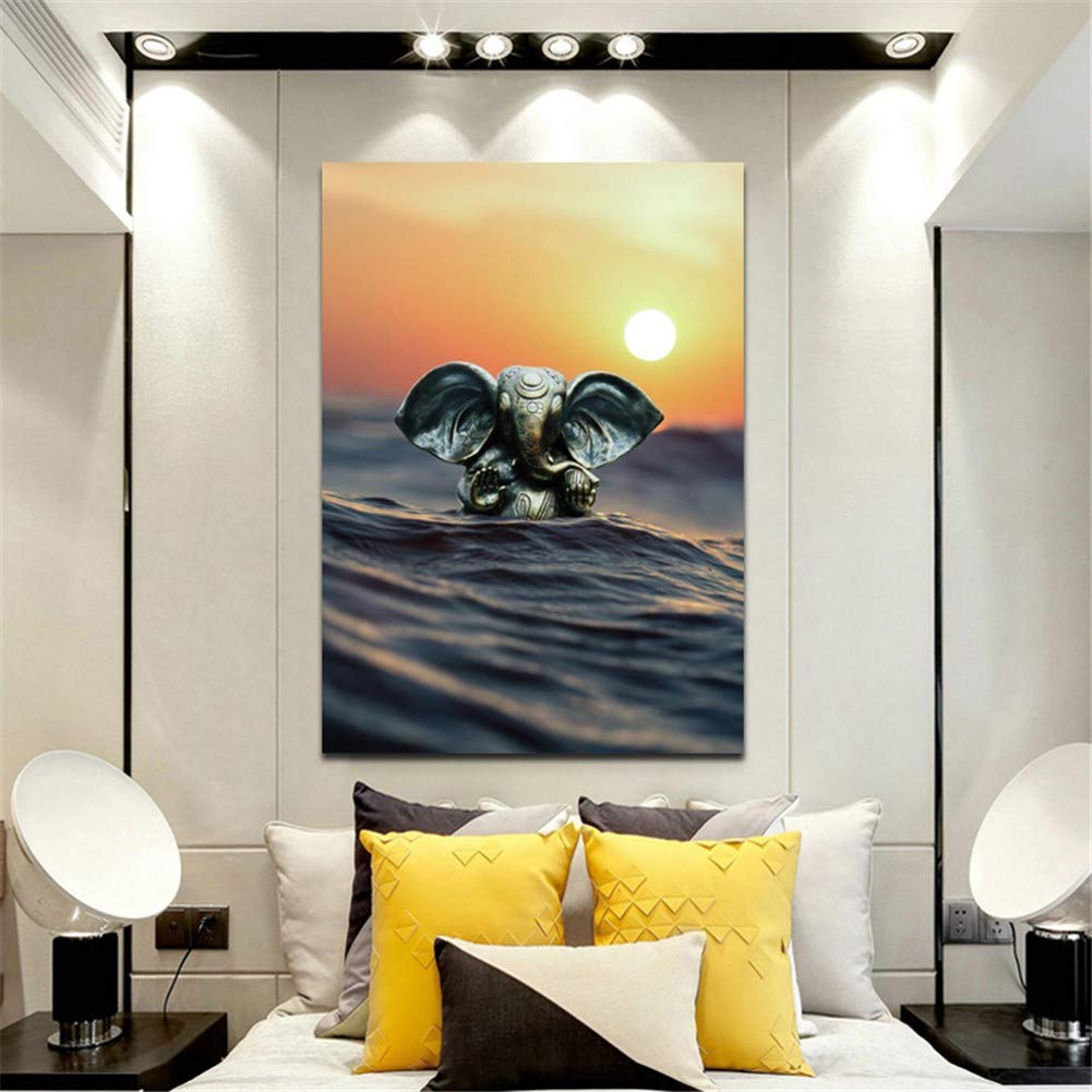 5D Diamond Painting Kit - Indian God Sea Full Drill DIY Art, 80x100cm (32x40in) Round Crystal Cross Stitch Embroidery for Home Decor, Wall Art, Bedroom & Living Room, Perfect Gift for Adults & Craft Lovers - Relaxing Hobby & Stress Relief Activity