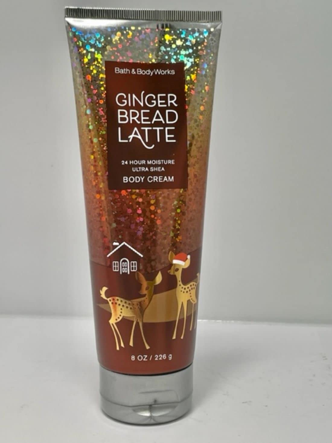 Bath & Body Works Gingerbread Latte Ultra Shea Body Cream 8 oz - Moisturizing Winter Hand & Body Lotion for Dry Skin - Perfect for Holiday Gifts & Self-Care Routine