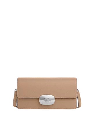 Coach Eliza Small Flap Crossbody Bag for Women - Genuine Leather Shoulder Purse with Adjustable Strap | Perfect for Work, Travel & Everyday Use