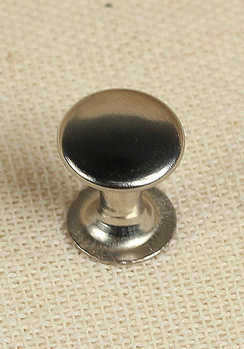 9.0 x 8.5mm Hollow Iron Nickel Rivets - Heavy Duty Fasteners for Leather Craft, Metal Fabrication & DIY Projects