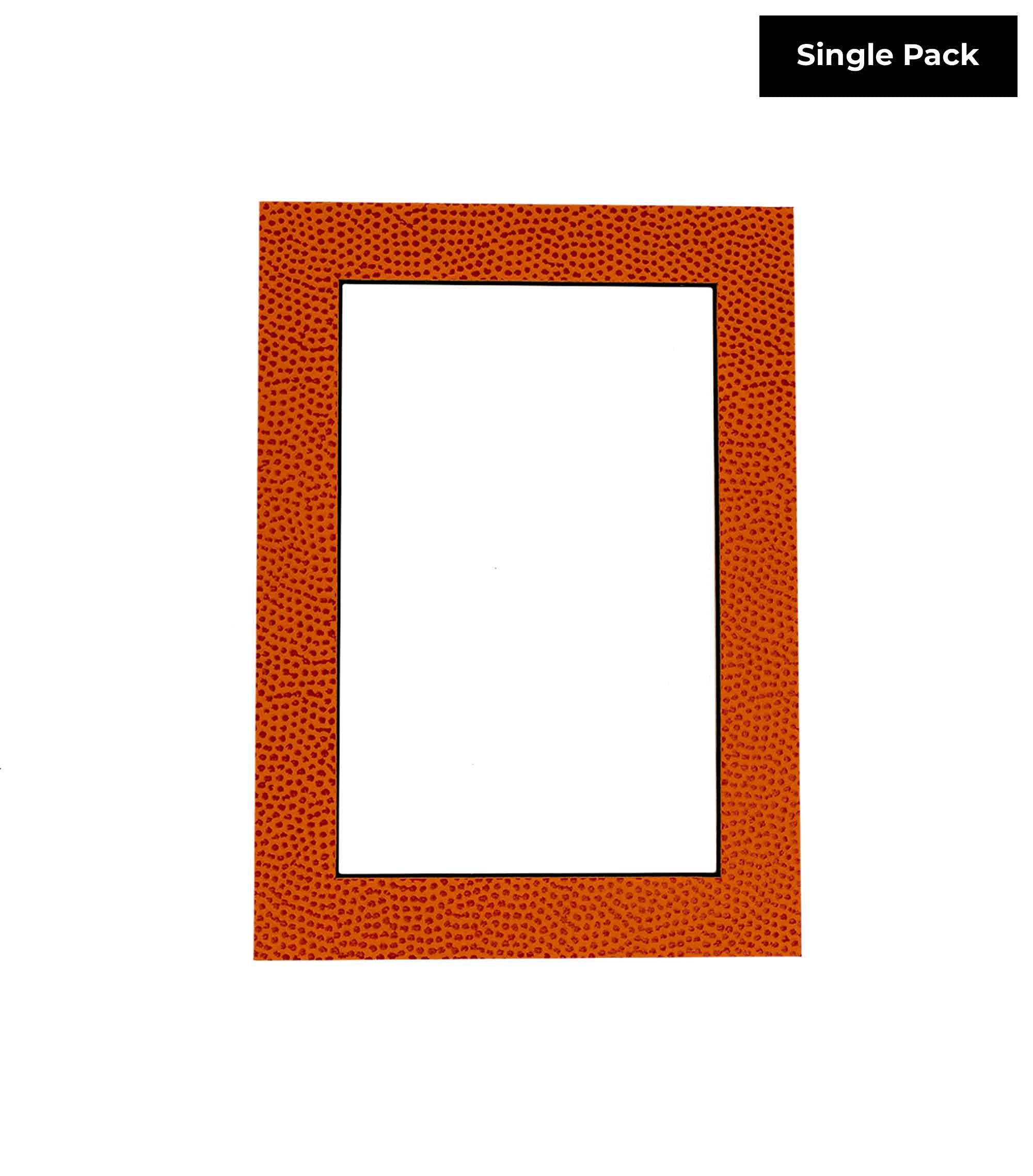 32x40 Acid-Free Bevel Cut Mat Board for 30x36 Photos - Basketball Texture Precut Mat with Backing Board & Self-Seal Crystal Clear Photo Bag - 4-Ply Thickness for Picture Framing, Art Displays, and Sports Memorabilia Preservation