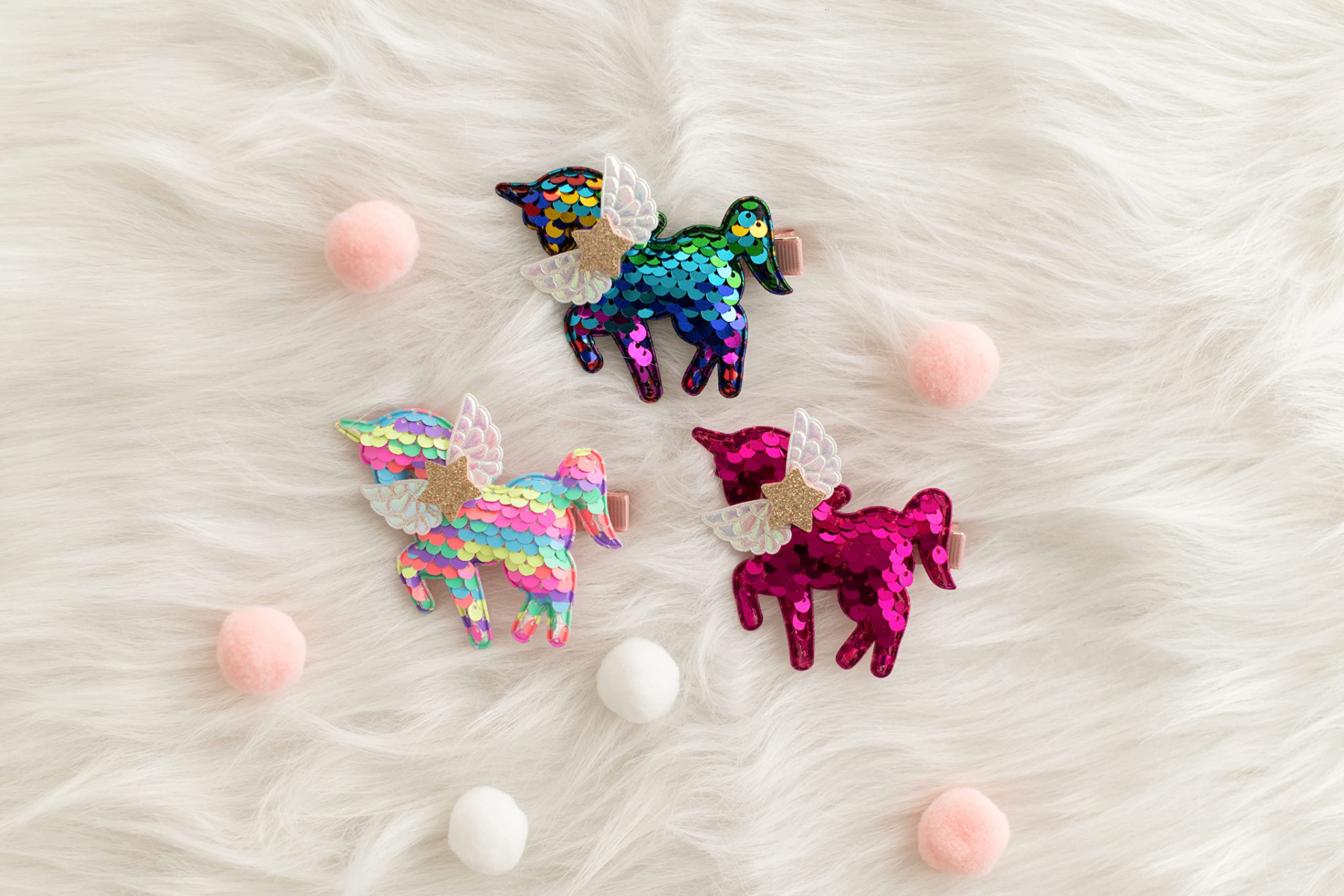 8Pcs Sparkling Unicorn Hair Clips for Girls - Cute Hair Accessories for Kids, Birthday Gifts, Party Favors, Daily Wear & Holiday Outfits | Perfect for School, Playdates, Costume Parties & Special Occasions