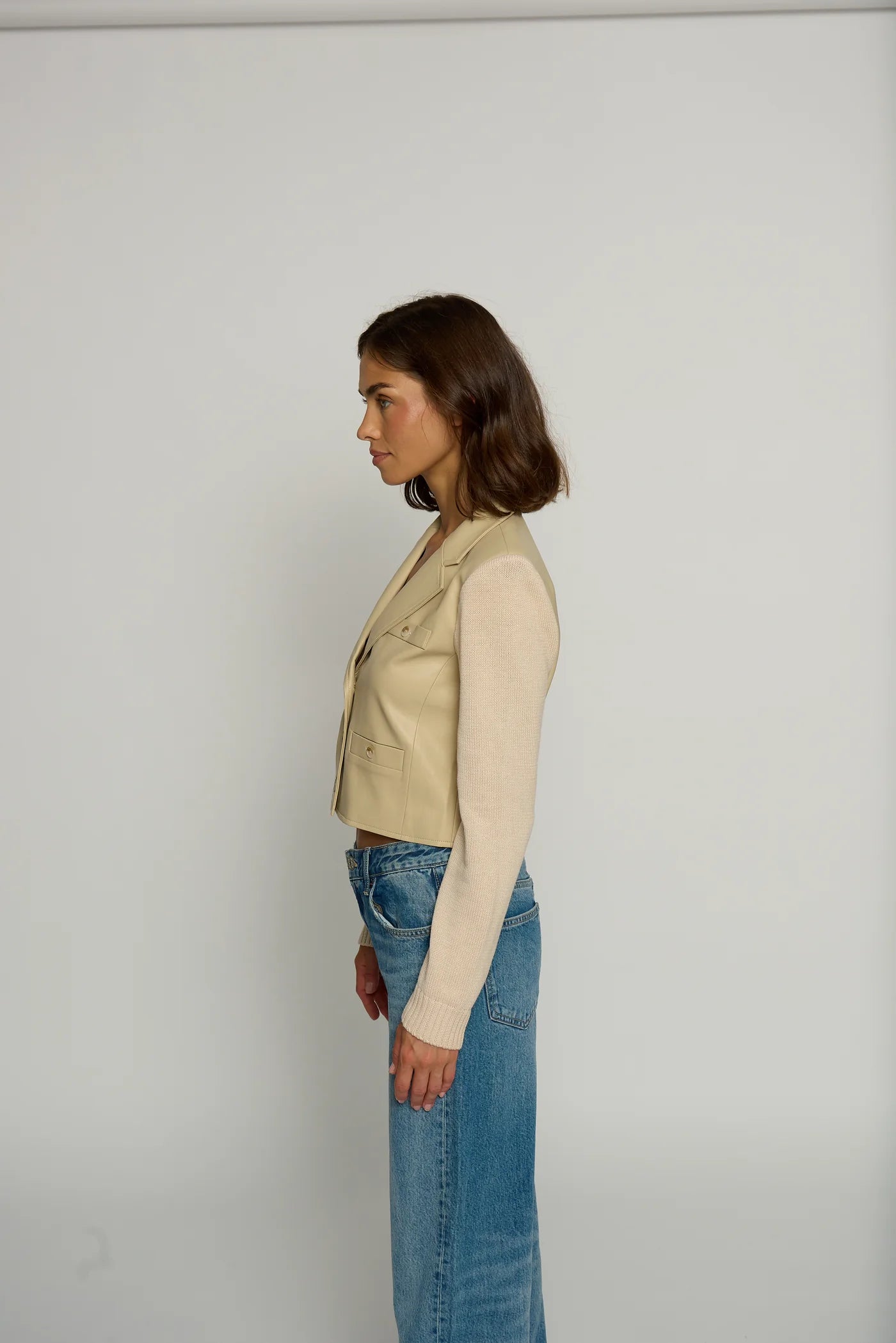 Vegan X Bomber Sweater Jacket - Stylish Vegan Leather Outerwear for Men & Women | Perfect for Casual Wear, Street Fashion & Fall Layering