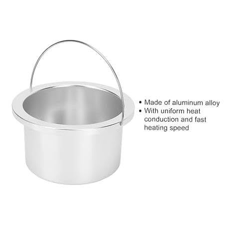 Electric Wax Warmer Pot - Portable Hair Removal Wax Heater for Paraffin Wax, Replacement Pot Size 1 - Perfect for Salon, Spa & At-Home Hair Removal Treatments