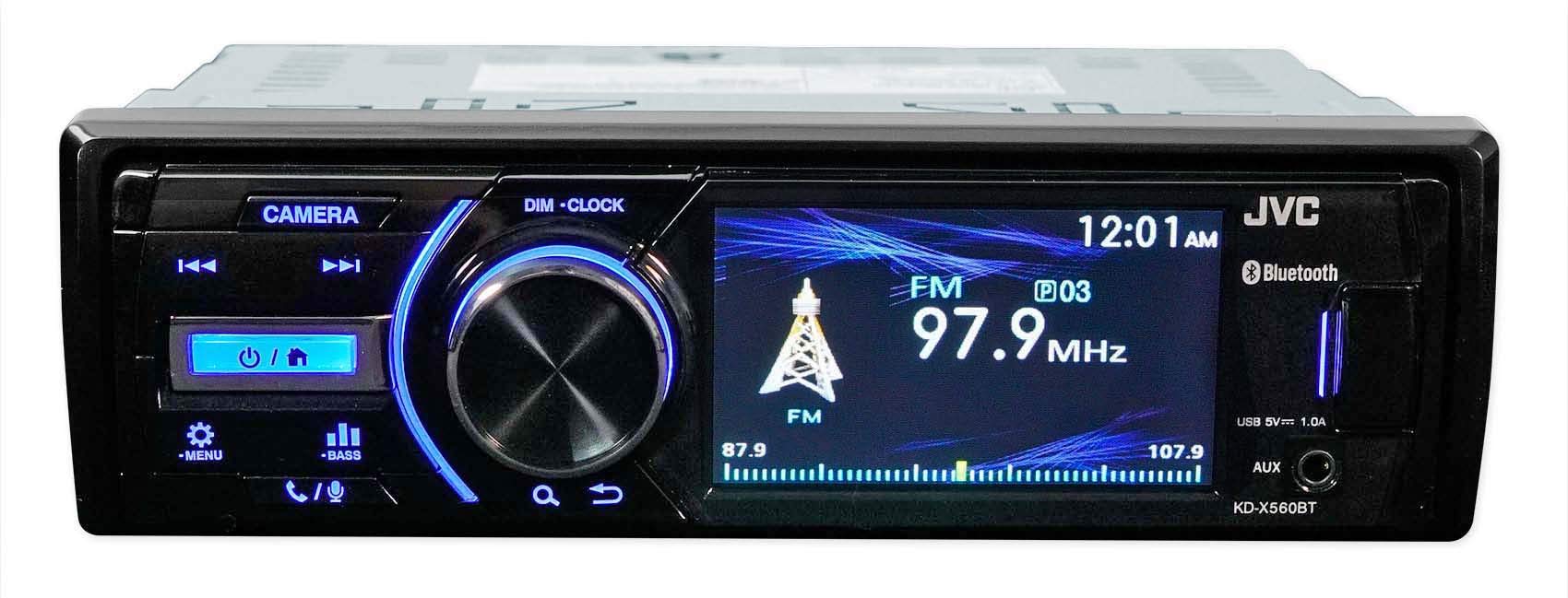 JVC KD-X560BT Digital Media Marine Bluetooth Receiver with 4x 6.5