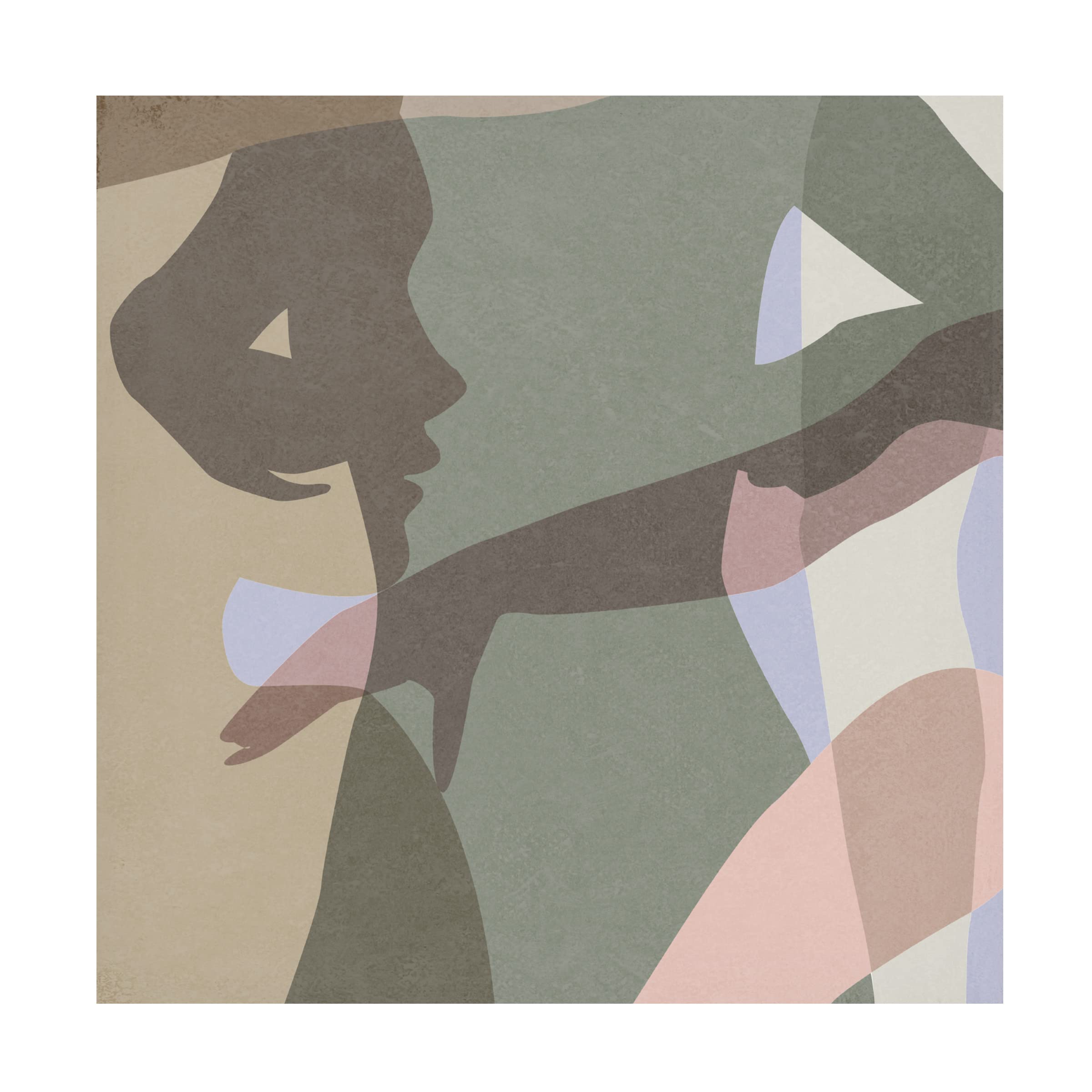 Trademark Fine Art 'Stories In Between III' Canvas Wall Art by Melissa Wang - Modern Abstract Painting for Living Room, Bedroom & Office Decor