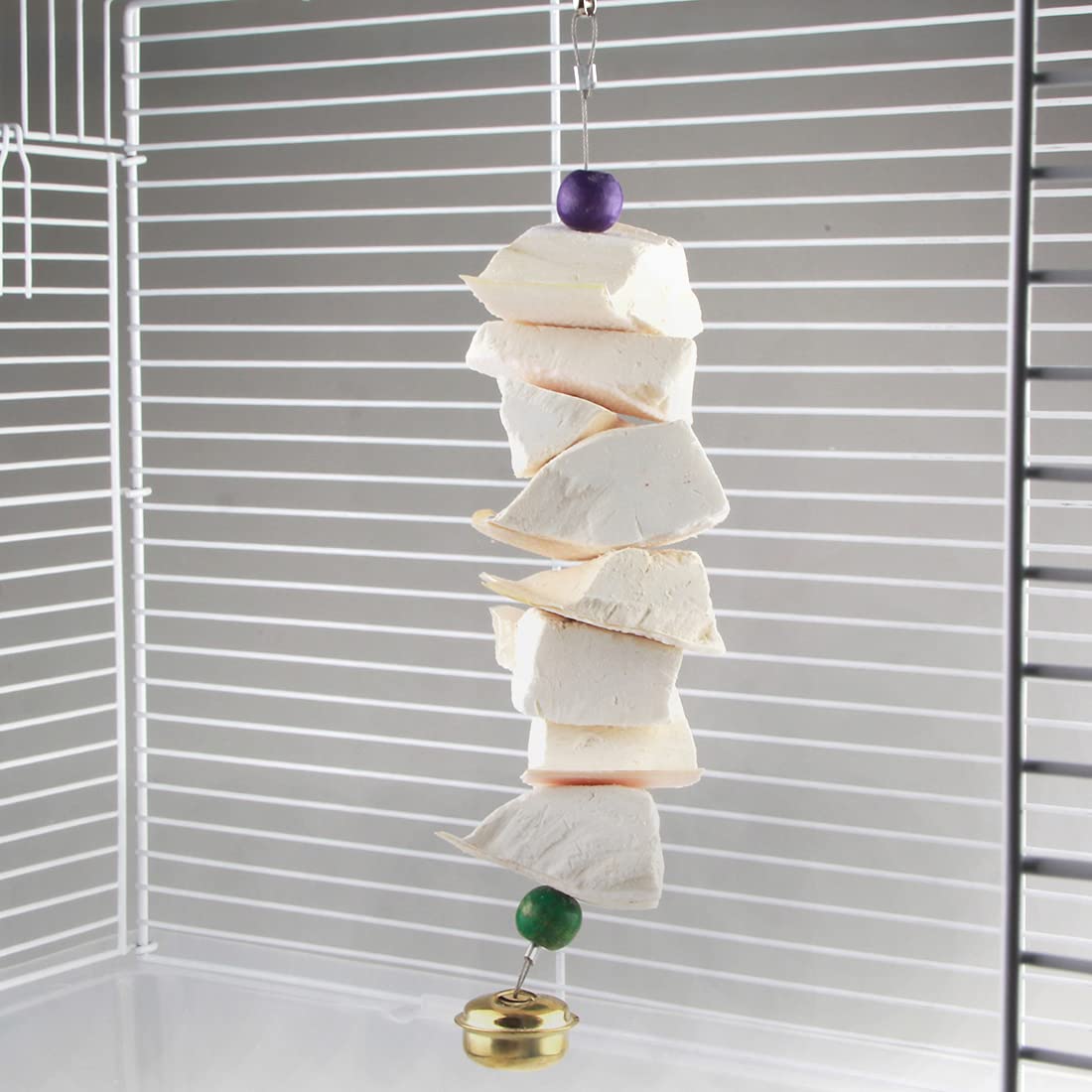 Cuttlefish Bone for Parrots - Natural Chewing Toy, Beak Grinding & Calcium Supplement - Bird Cage Accessories for Parakeets, Cockatiels & Small Birds (Set-A) - Perfect for Cage Enrichment & Healthy Beak Maintenance