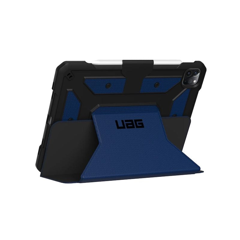 UAG METROPOLIS Folio Case for iPad Pro 12.9 4th Gen/M1 (2021/2022) - Cobalt Blue | Slim Protective Cover with Stand | Perfect for Work, Travel & School
