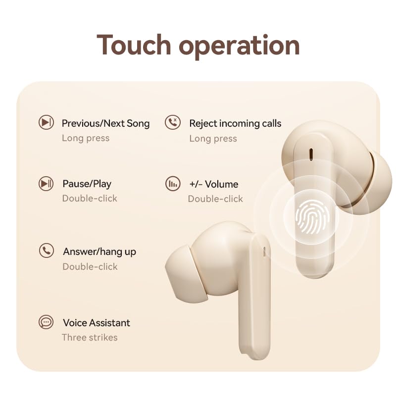 Wireless Earbuds Bluetooth 5.4 with Active Noise Cancelling, Stereo Bass in-Ear Headphones with Mic, 30H Playtime LED Power Display Case, IPX7 Waterproof - Perfect for Running, Gym Workouts, Gaming & Travel (Black)