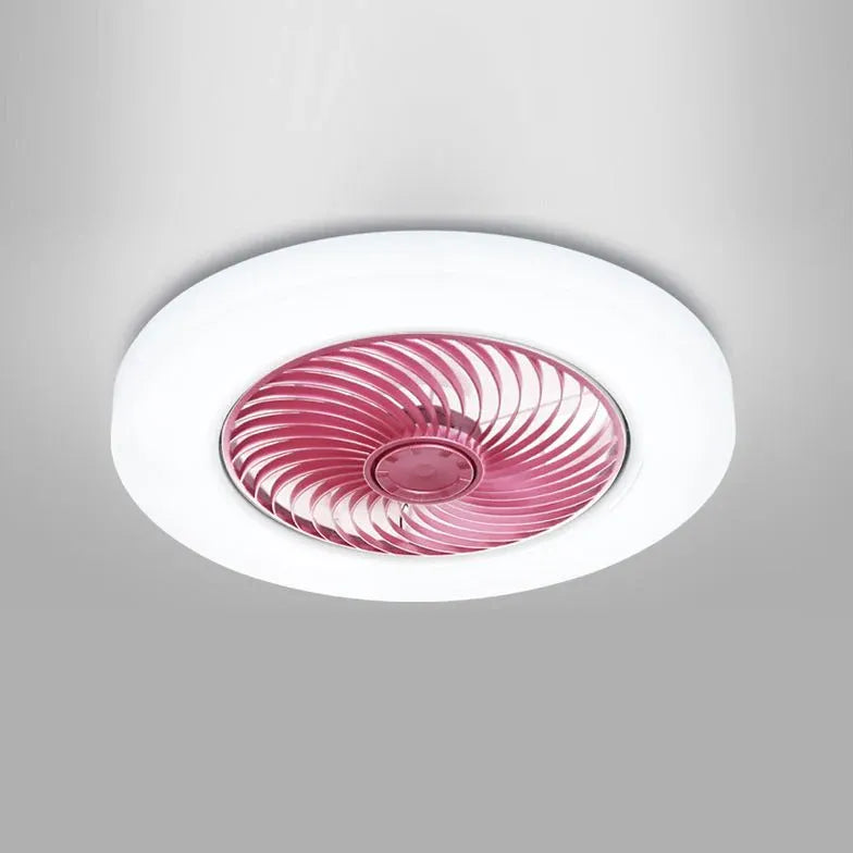Soft Light Halo Ceiling Fan with LED Light Kit - Modern Flush Mount Fan for Bedroom, Living Room & Nursery - Quiet Operation & Energy Efficient