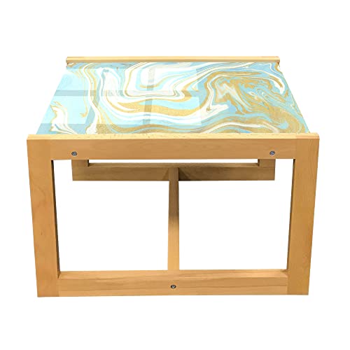 Pale Blue Camel and Ivory