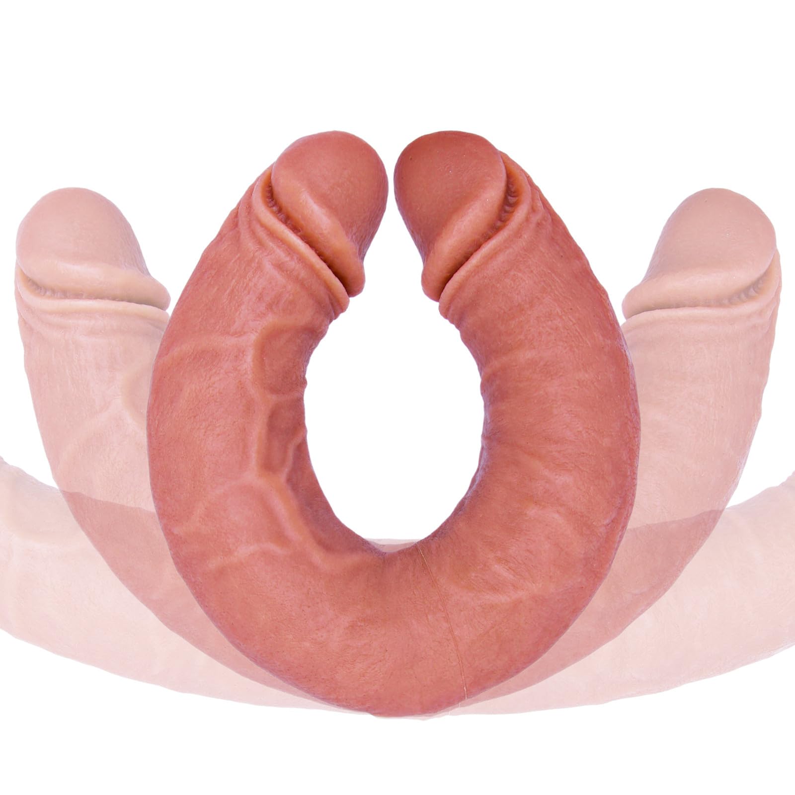 12.2 x 1.7 Inch Double Head Silicone Dildo - Extra Long Thick Realistic Dual-Ended Adult Sex Toy for Women & Couples - Perfect for Solo Play, Lesbian Couples & Anal/Vaginal Stimulation