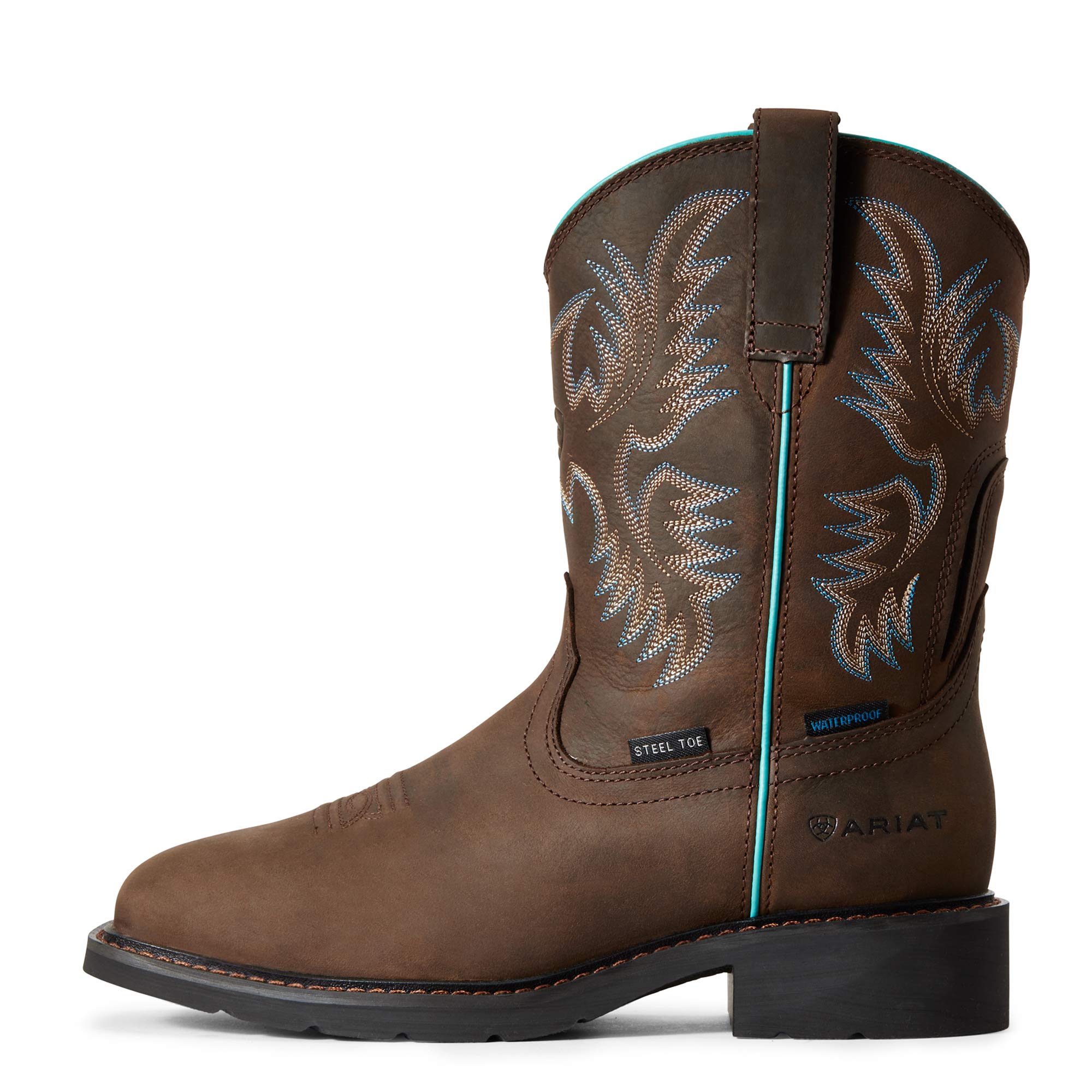 Ariat Women's Krista Waterproof Steel Toe Work Boots - Safety Shoes for Construction, Warehouse & Outdoor Work - Comfortable & Durable Workwear for Women