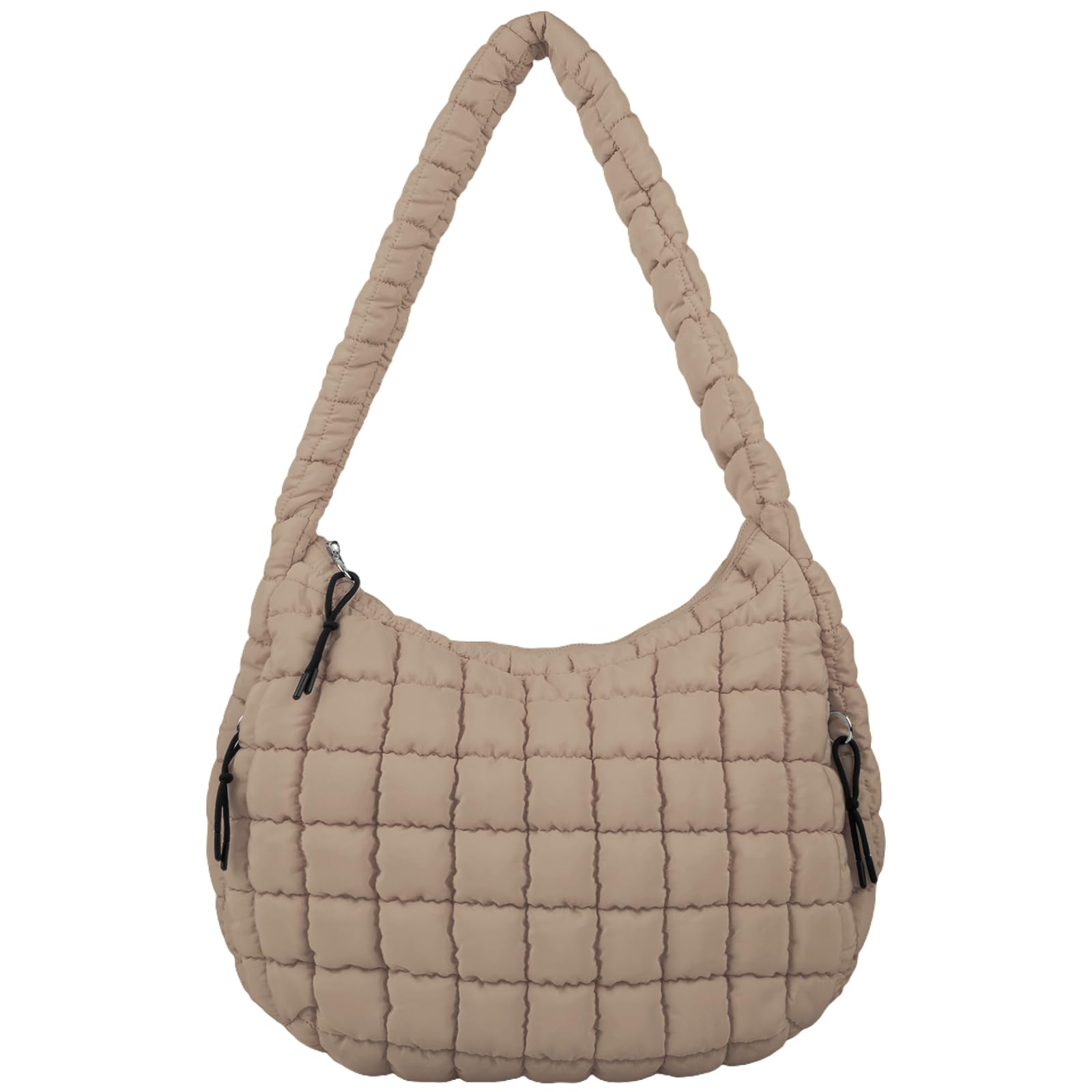 Quilted Puffer Crossbody Bag for Women - Large Lightweight Tote Shoulder Bag with Padding, Hobo Carryall Purse for Gym, Work & Travel | Casual Outfits, Daily Commute & Shopping