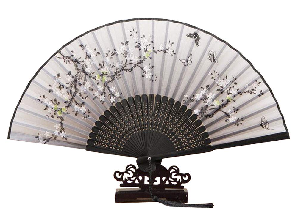 Vintage Folding Hand Fan for Women & Girls - Portable Summer Cooling Fan with Classic Design - Perfect for Outdoor, Travel, Beach & Hot Weather Use