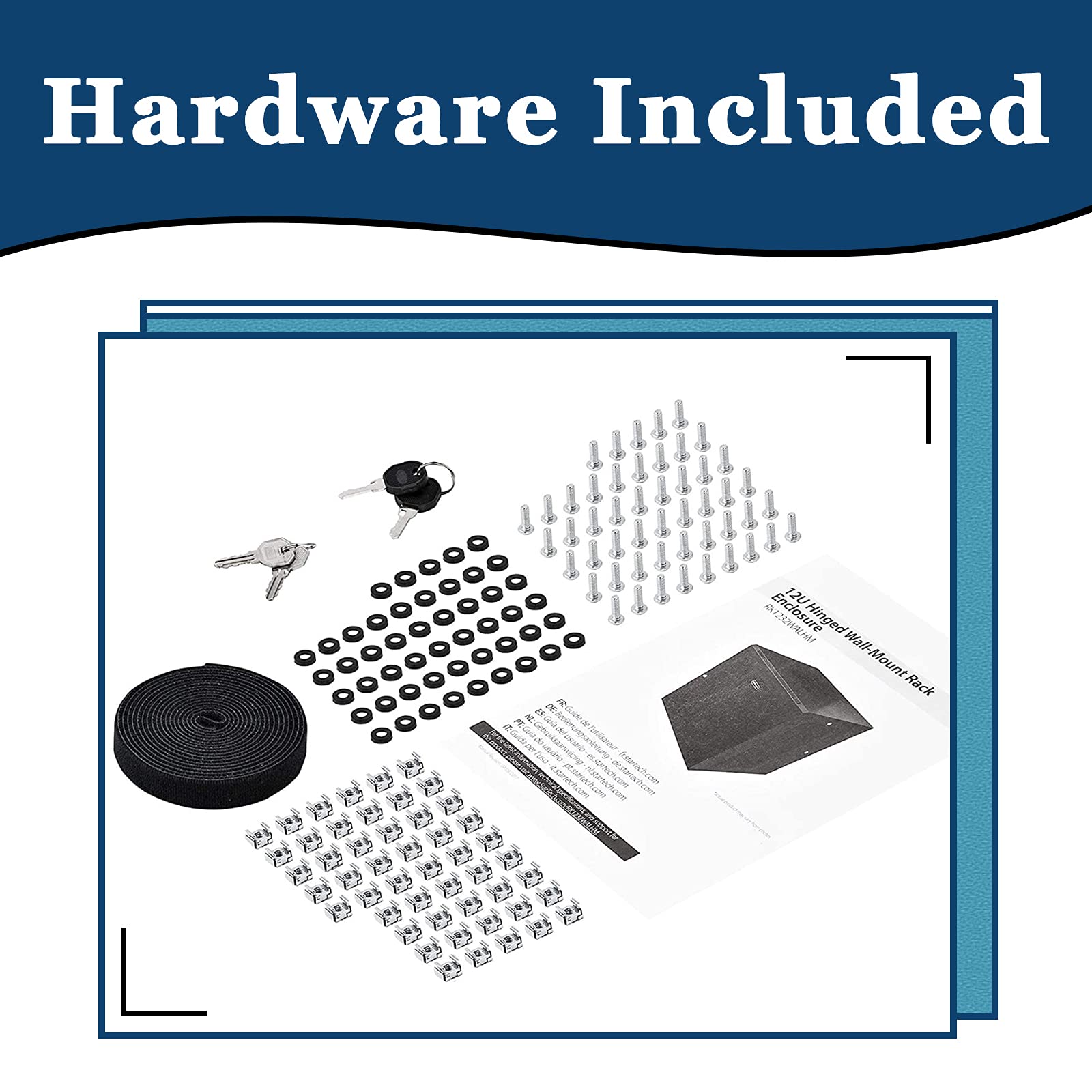 Wall Mount Network Cabinet for Server & Networking Equipment - Home & Office Use