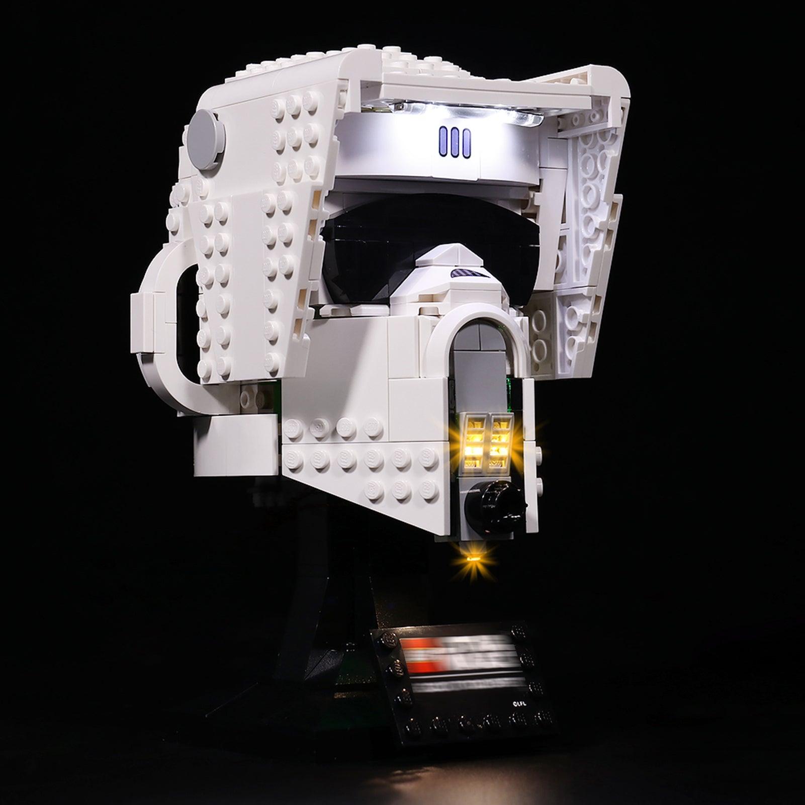 Lego Star Wars Scout Trooper Helmet 75305 Light Kit - LED Lighting Set for Display & Customization - Perfect for Collectors & Home Decor