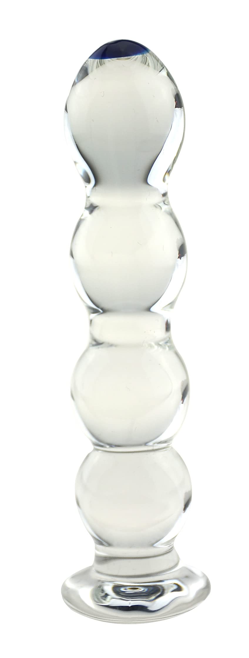 Crystal Glass Anal Beads & G-Spot Massager - Premium Sex Toy for Couples, Clear Glass Butt Plug Pleasure Wand (Style 01) - Perfect for Sensual Play, Couples Intimacy & Solo Exploration