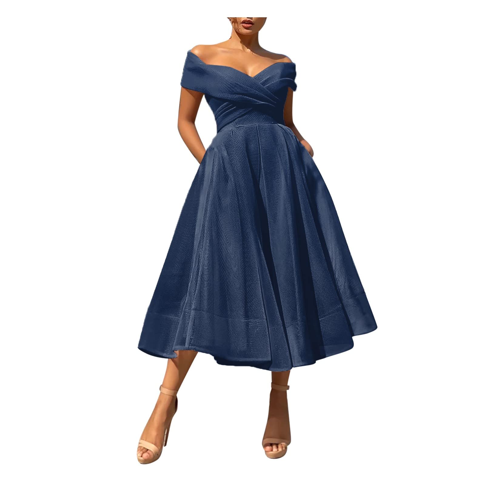 Elegant Black Chiffon Dress for Women - Vintage Retro Style Sexy Evening Gown for Party, Banquet & Special Occasions | Perfect for Cocktail Parties, Date Nights & Formal Events