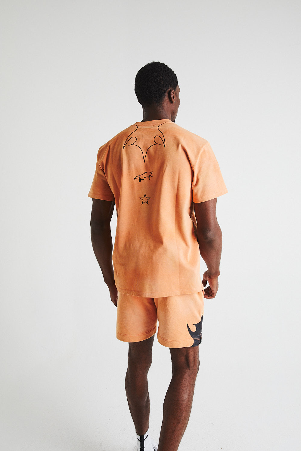 LIAM TEE | Orange Western Style T-Shirt for Men - Casual Wear, Street Fashion & Western Outfit Inspiration