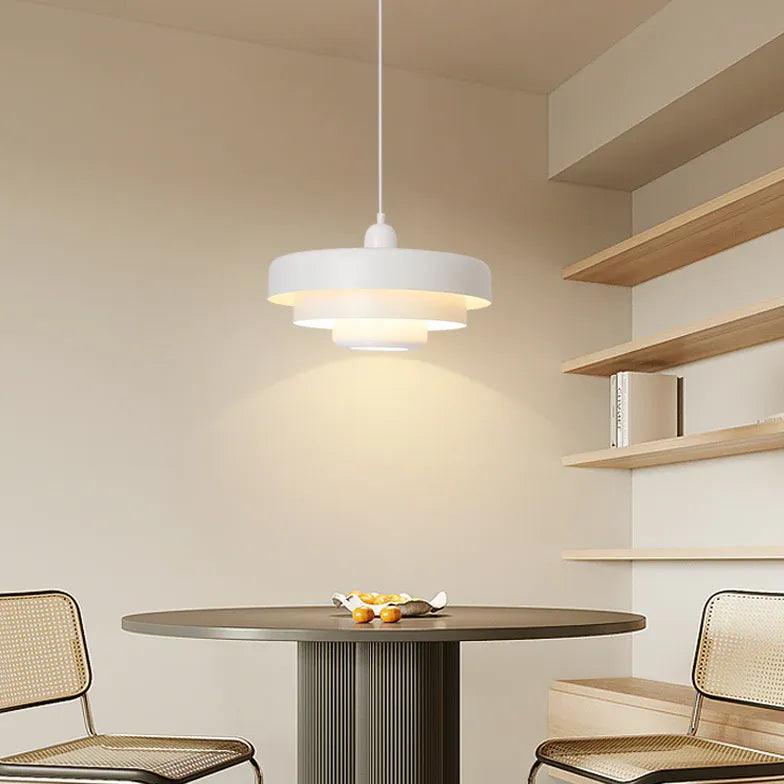 Modern Minimalist Dining Room Pendant Light - Sleek Design for Kitchen Island, Breakfast Nook & Farmhouse Decor - Energy Efficient LED Hanging Light Fixture