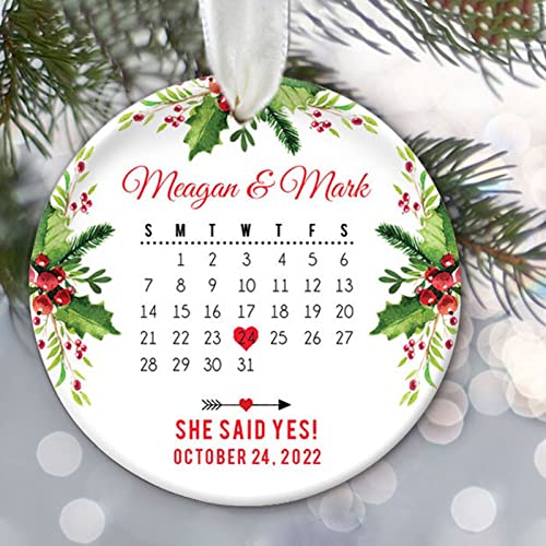 She Said Yes Ornament