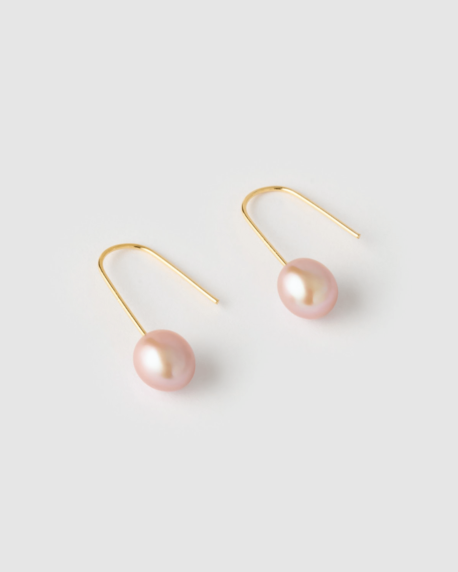 Izoa Daphne Earrings - Purple Pearl Dangle Earrings for Women, Elegant Handmade Jewelry Gift for Birthday, Wedding, Party & Special Occasions