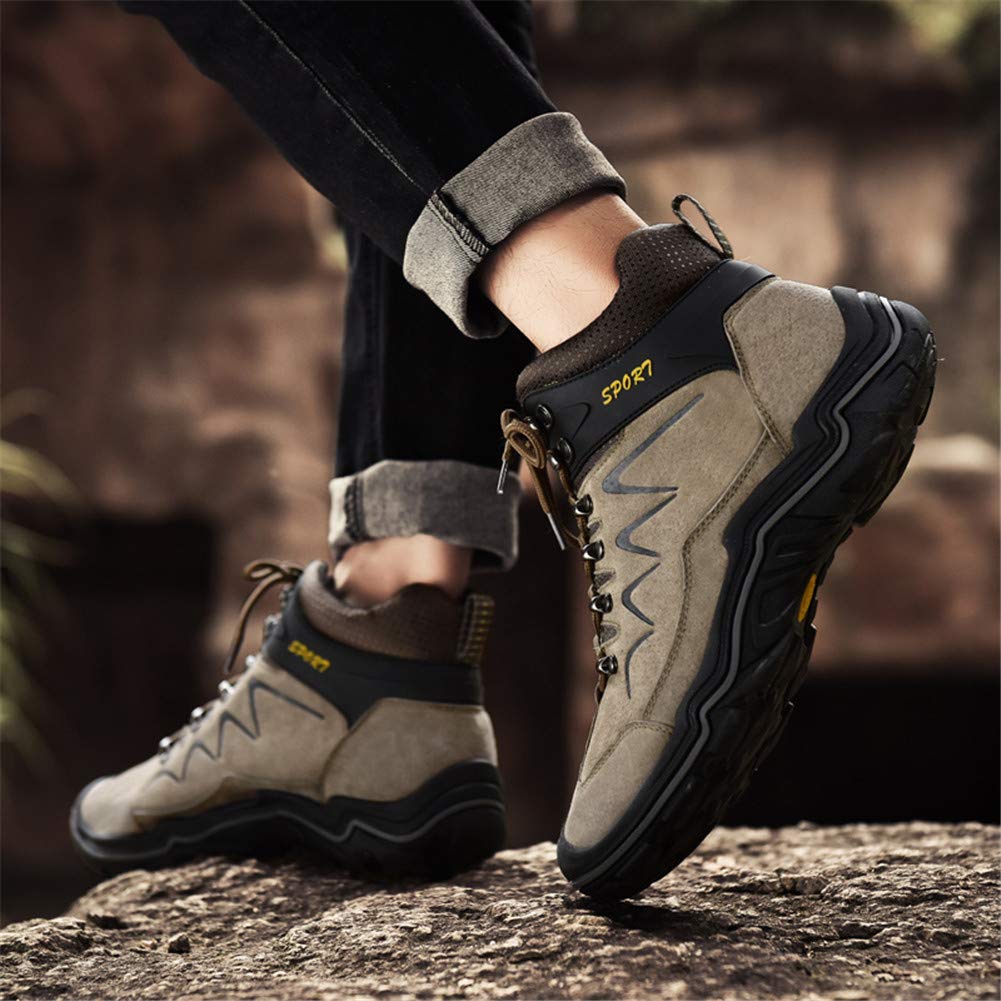 Men's High Top Sneakers Winter Warm Hiking Boots - Waterproof Ankle Boots for Climbing & Outdoor Adventures - Perfect for Hiking, Camping & Winter Sports