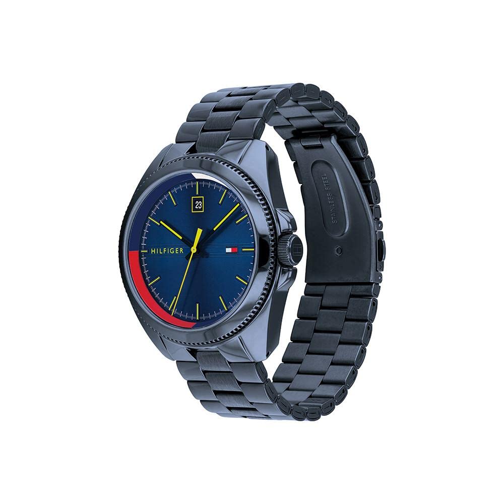 Tommy Hilfiger Men's Stainless Steel Quartz Watch - Water Resistant, Date Display - Perfect for Business, Casual & Formal Wear