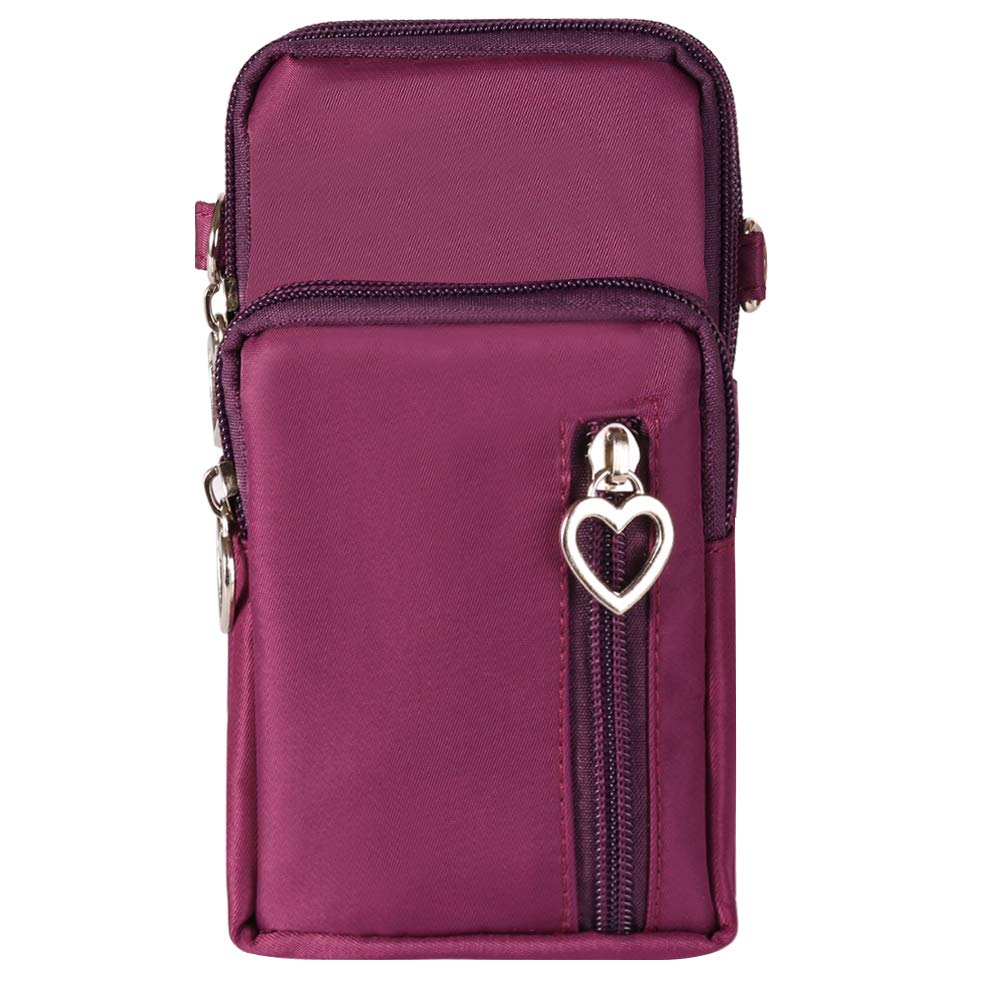 Compact Crossbody Phone Bag - Slim Shoulder Purse & Wallet Armband for iPhone 13/14/15 Pro, Galaxy S23/S24/S22/S21, Pixel 8/7a/6 - Perfect for Travel, Shopping & Hands-Free Daily Use