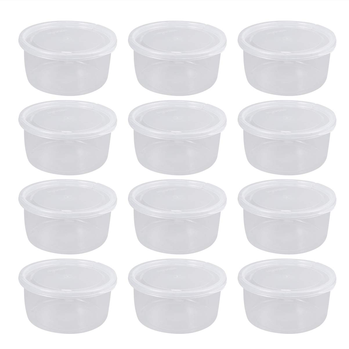 Healifty 10-Pack Round Meal Prep Containers with Lids - BPA-Free Plastic Food Storage Containers for Lunch, Bento Box, Leftovers & Meal Prepping - Reusable & Microwave Safe (Assorted Colors)