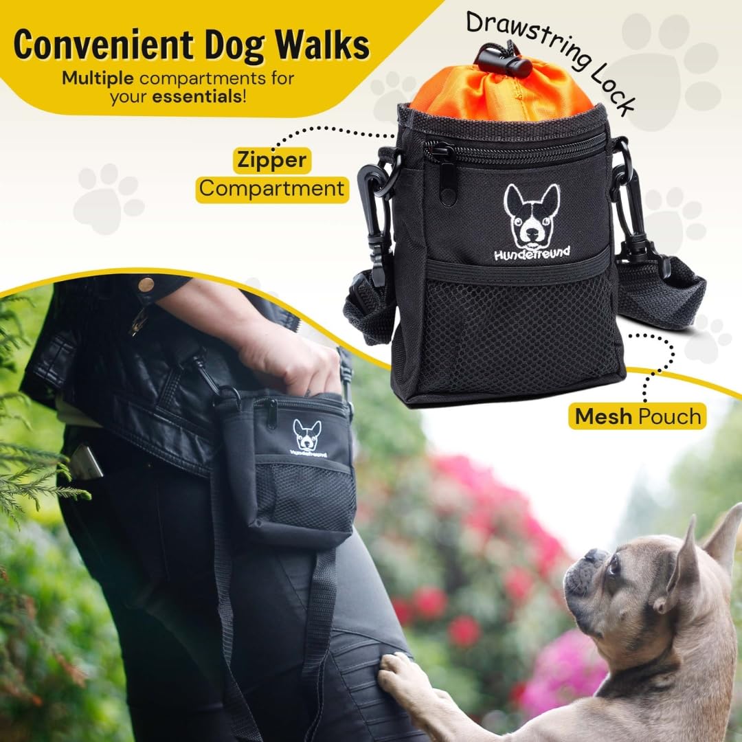 Dog Training Treat Pouch - 4-Way Fanny Pack for Treats & Toys | Outdoor Use