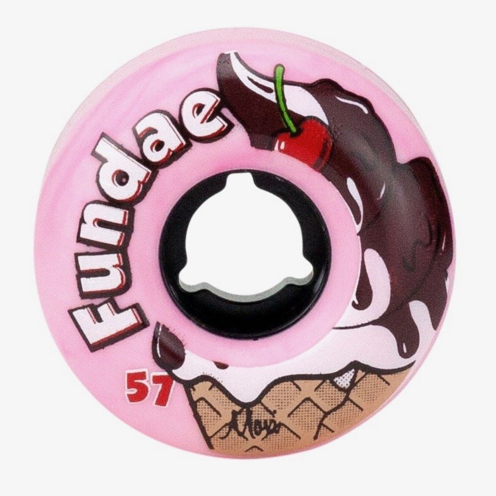 Moxi Fundae 57mm Quad Wheels 4-Pack - Perfect for Roller Skating, Derby, and Outdoor Cruising