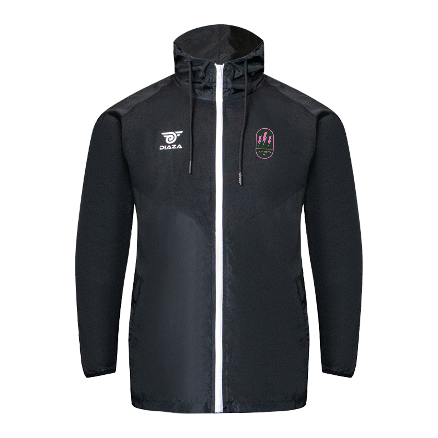 Lightning FC Noche Windbreaker Jacket - Waterproof & Breathable Running Jacket for Men & Women - Perfect for Outdoor Running, Hiking & Sports Activities