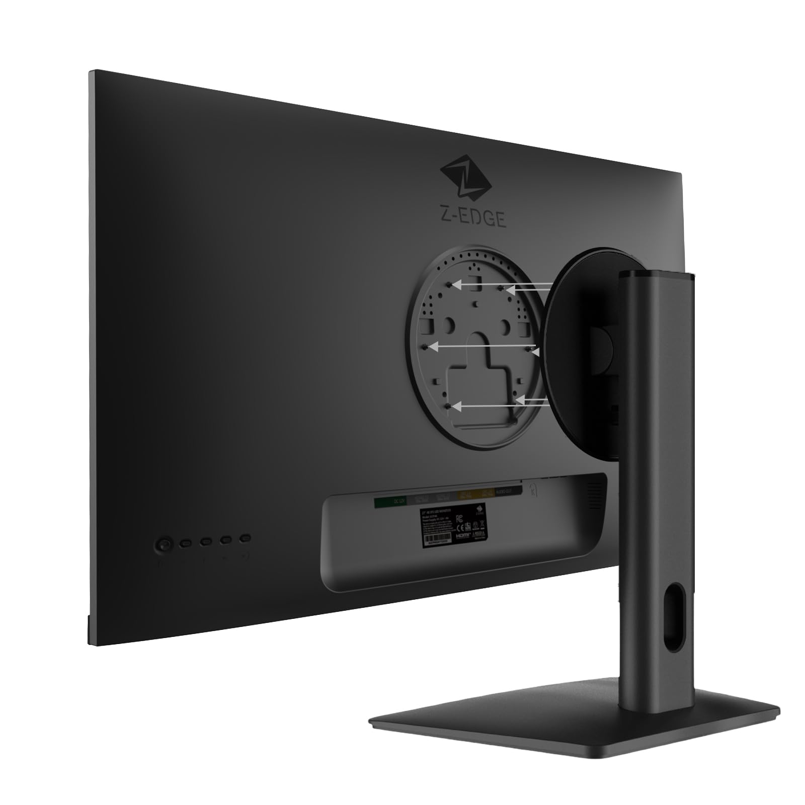Z-Edge 27-inch 4K Ultra HD Gaming Monitor - 75Hz Refresh Rate, 3840x2160 IPS LED Display, 250cd/m² Brightness, Dual HDMI & DP Ports, FreeSync Technology - Perfect for PC Gaming, Home Office & Entertainment Setup