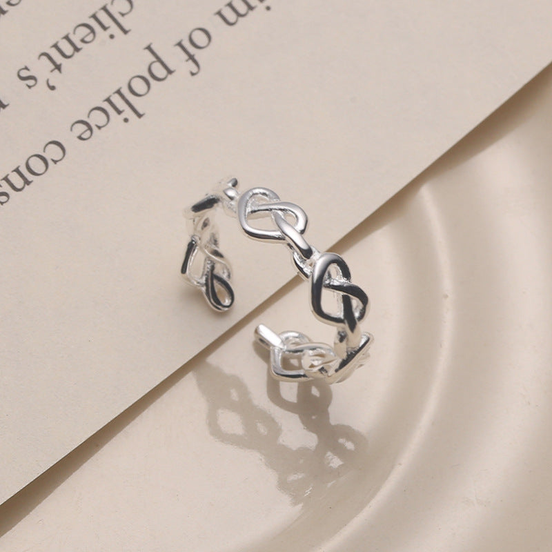 Sterling Silver Love Rings for Women - Elegant Fashion Jewelry for Valentine's Day, Anniversary & Romantic Gifts