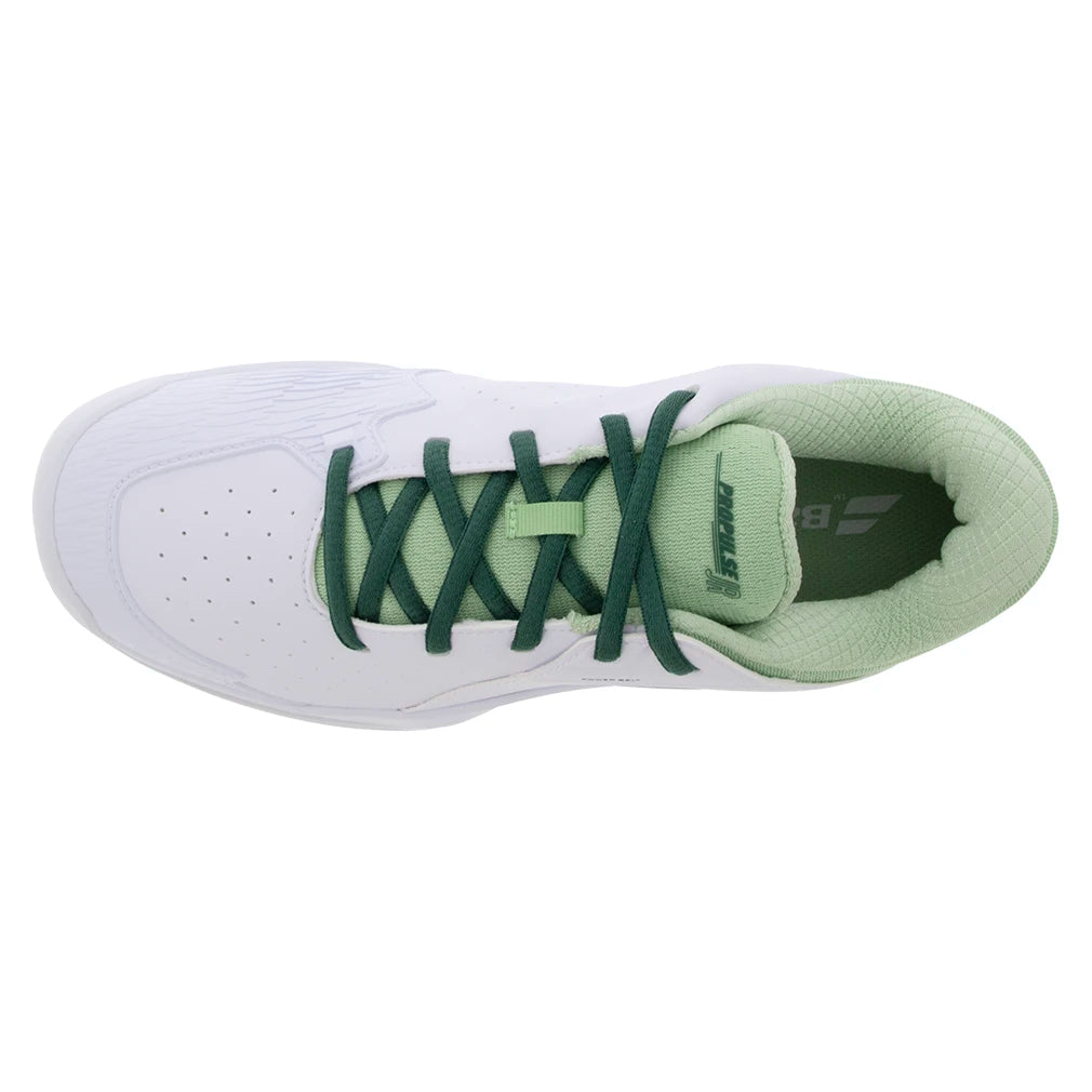 Juniors Propulse Tennis Shoes for Women & Girls - White & Dark Green Athletic Sneakers - Lightweight Comfort for Tennis, Running & Casual Wear
