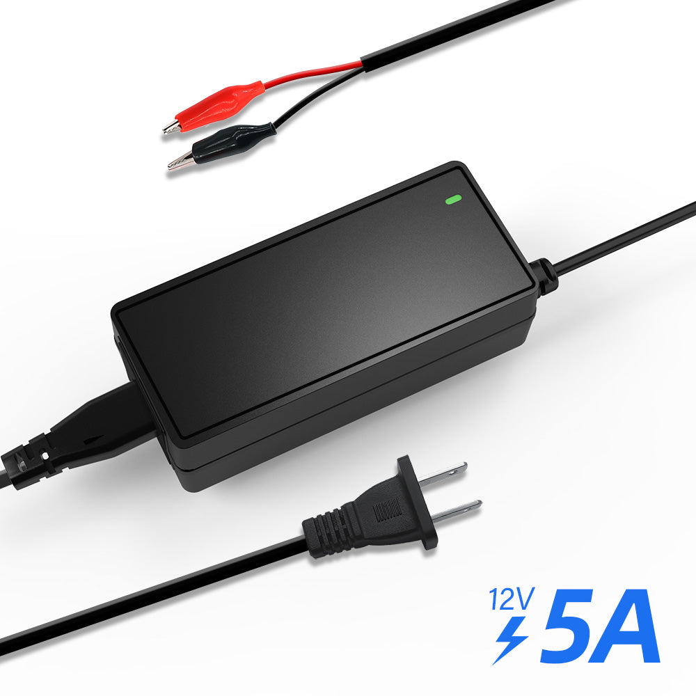 14.6V 5A LiFePO4 Battery Charger with Plastic Shell - Fast Charging for Electric Bikes, Scooters, and Power Tools | Durable & Safe Lithium Iron Phosphate Charger
