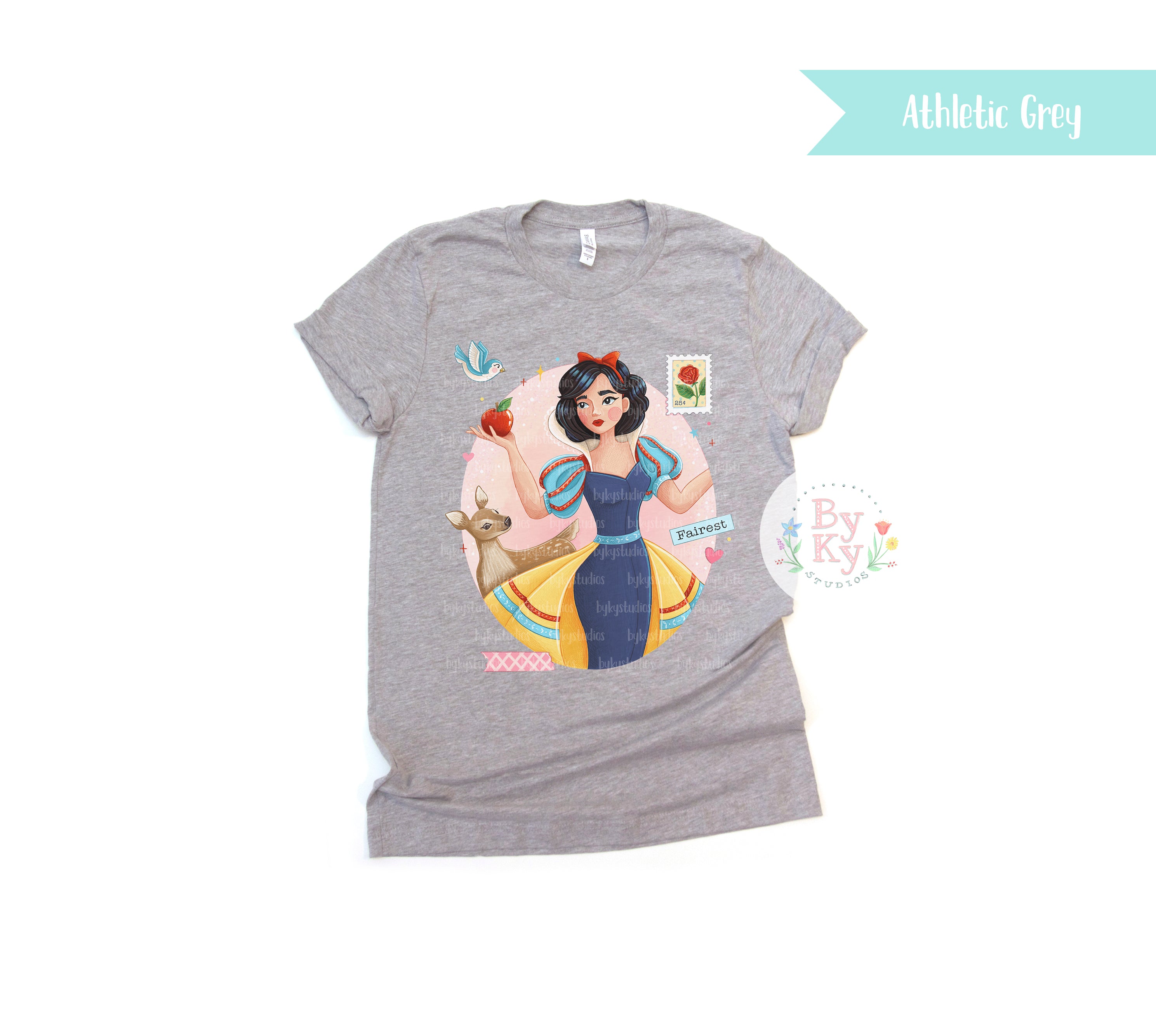 Fairest Snow White Unisex T-Shirt - Soft Cotton Graphic Tee for Men & Women - Perfect for Disney Fans, Cosplay & Casual Wear
